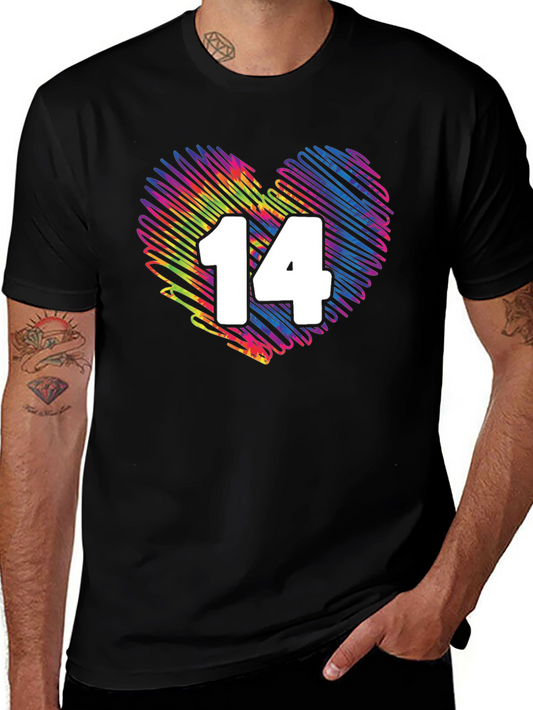Colorful Heart 14 Graphic T-Shirt