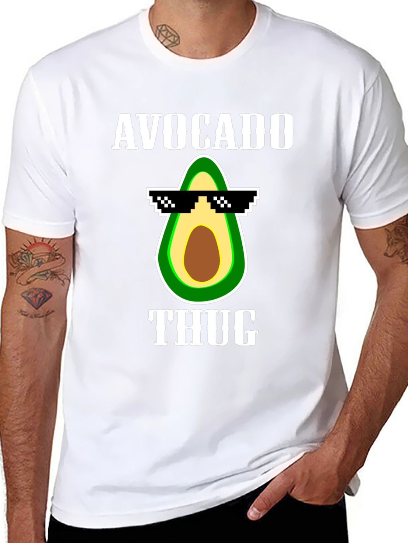 Avocado Thug Life Graphic Tee
