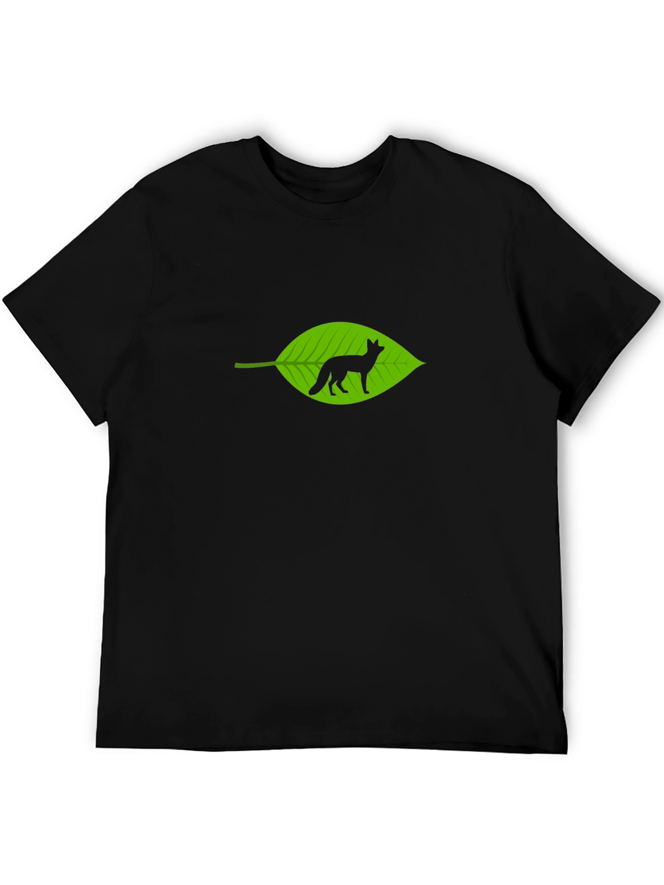 Fox in Leaf Graphic T-Shirt
