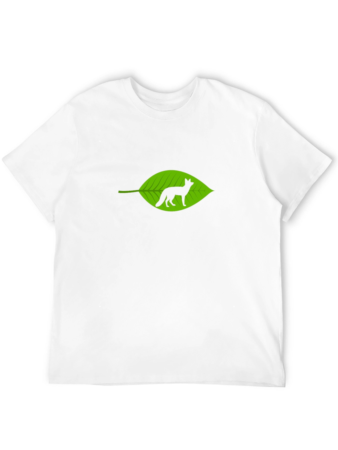 Fox in Leaf Graphic T-Shirt