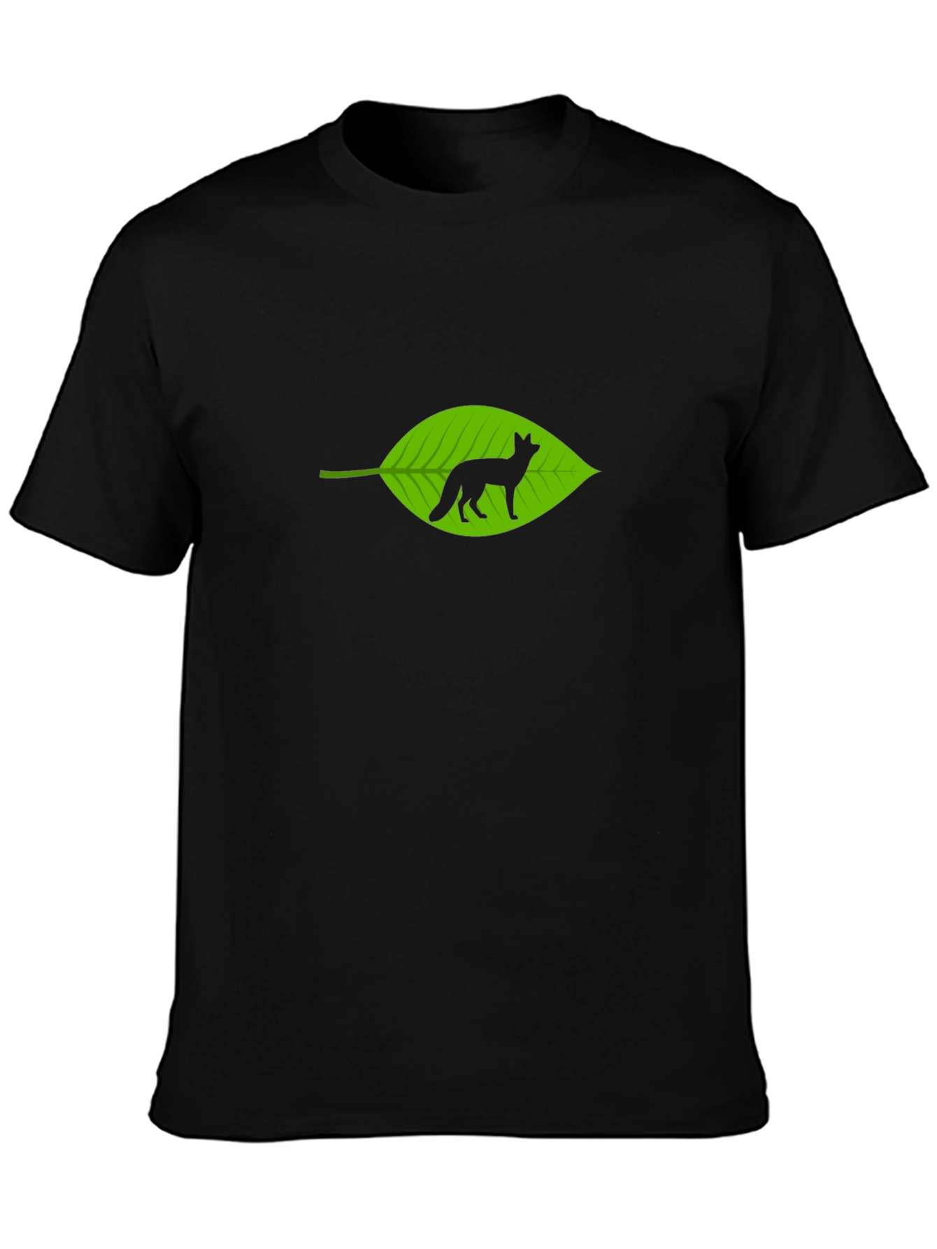 Fox in Leaf Graphic T-Shirt