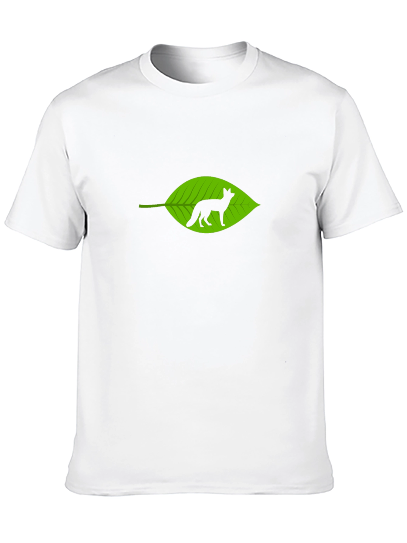 Fox in Leaf Graphic T-Shirt
