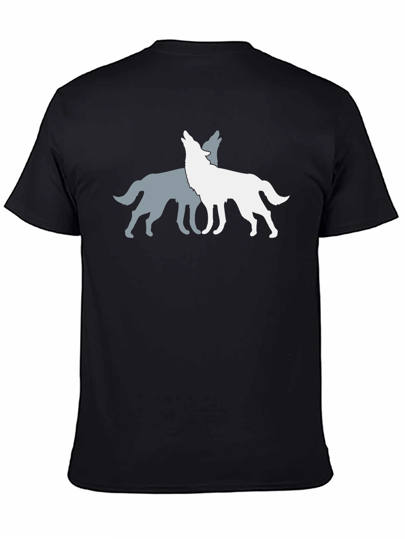 Howling Wolves Graphic Tee - Black