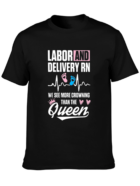 Labor and Delivery RN Crowning Queen T-Shirt