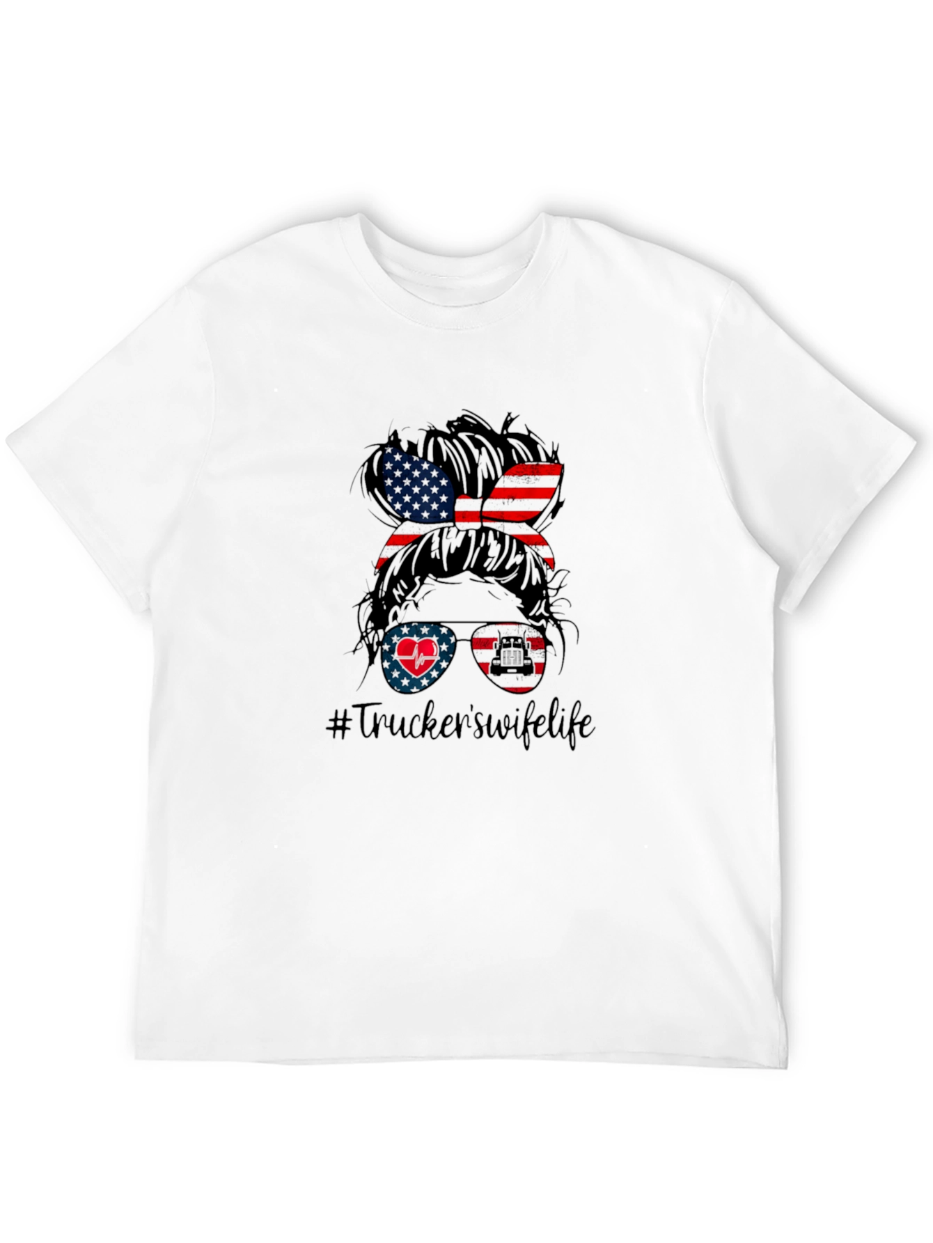 Truckers Wife Life Graphic Tee