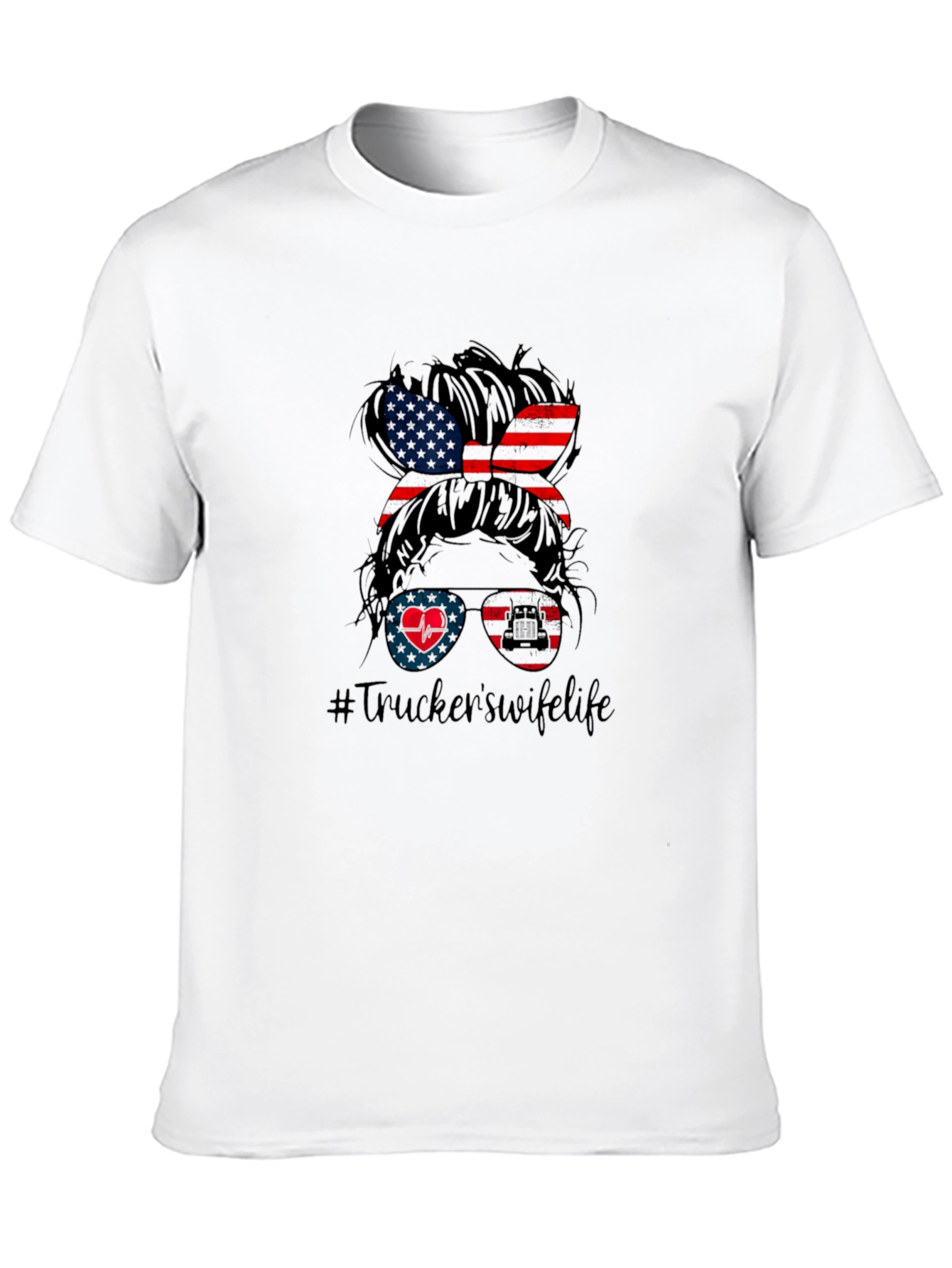 Truckers Wife Life Graphic Tee