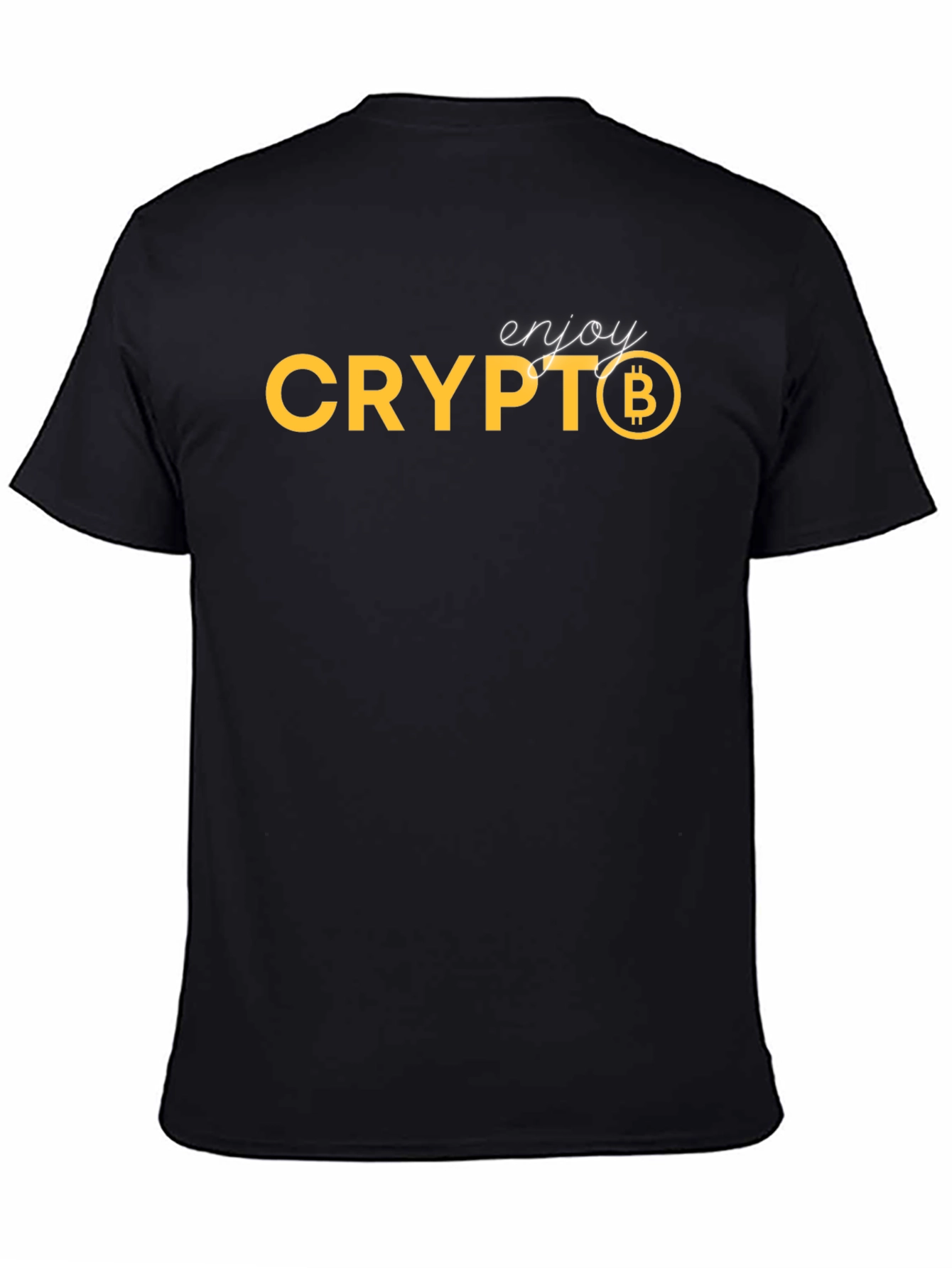 Enjoy Crypto Bitcoin Graphic Tee - Black