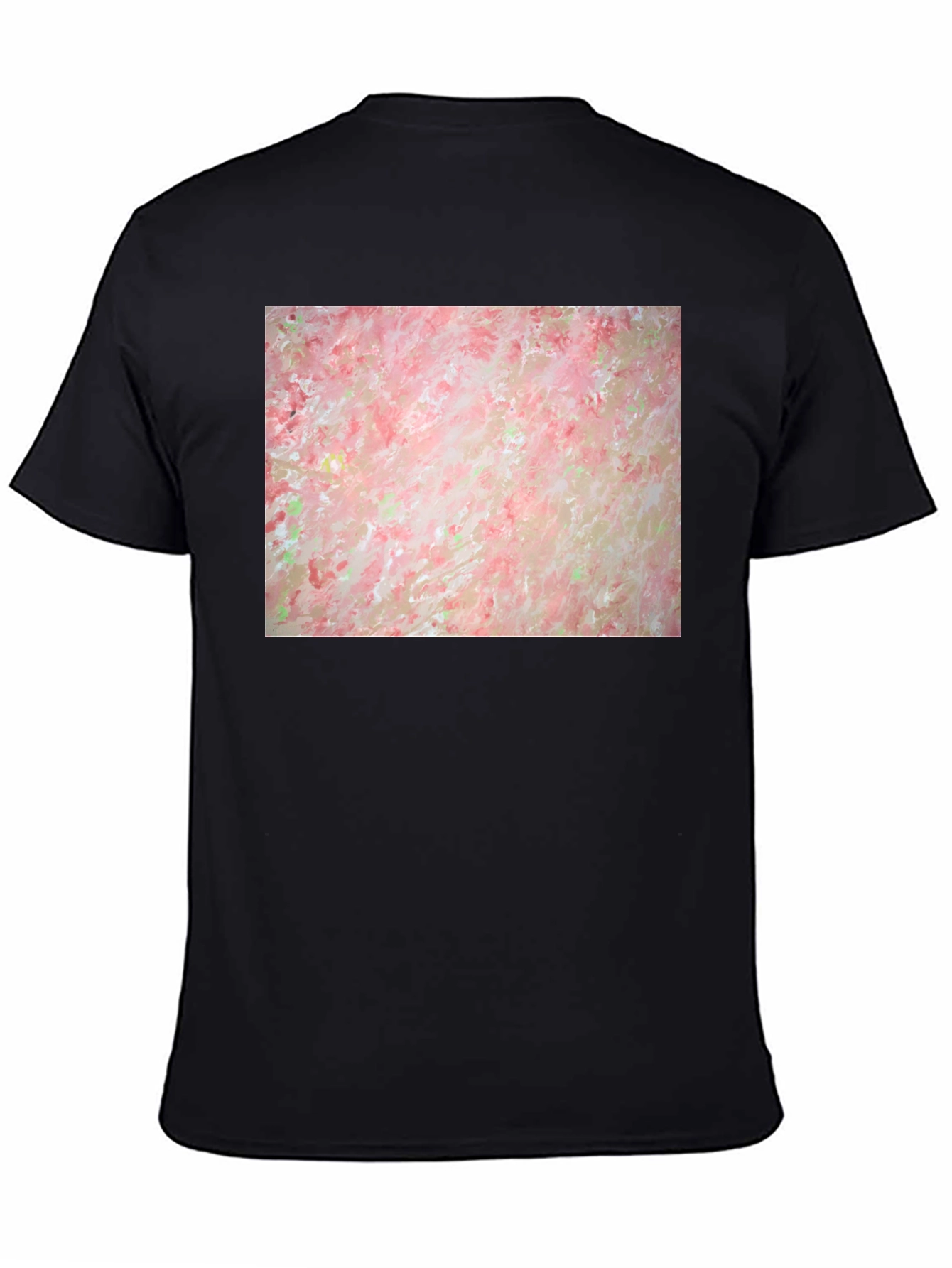 Abstract Floral T-Shirt - Artsy Black Tee
