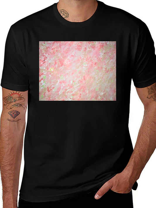 Abstract Floral T-Shirt - Artsy Black Tee