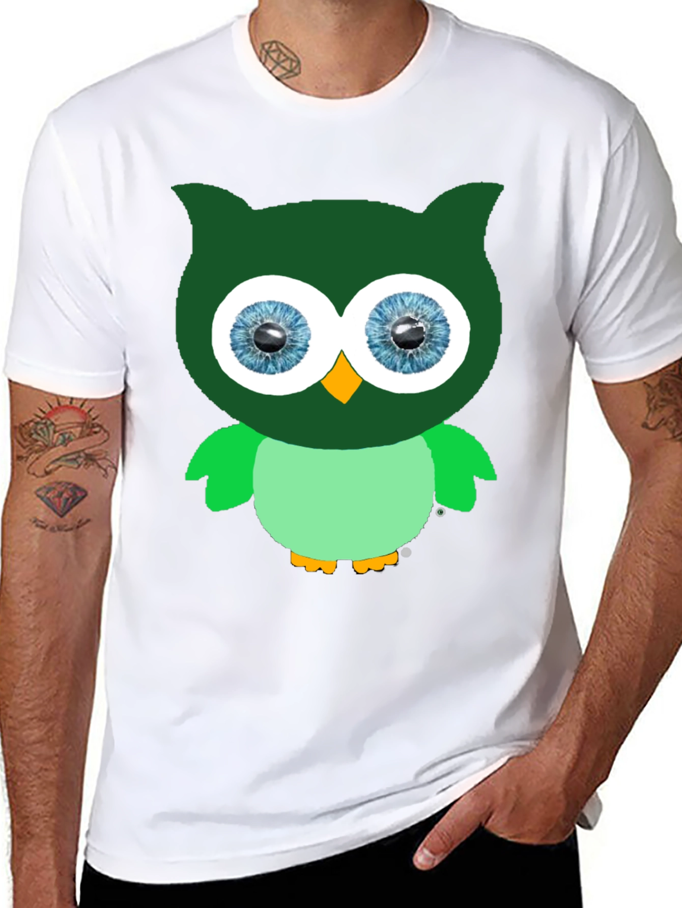 Owl Graphic Tee - Unique Design Soft Cotton Blend