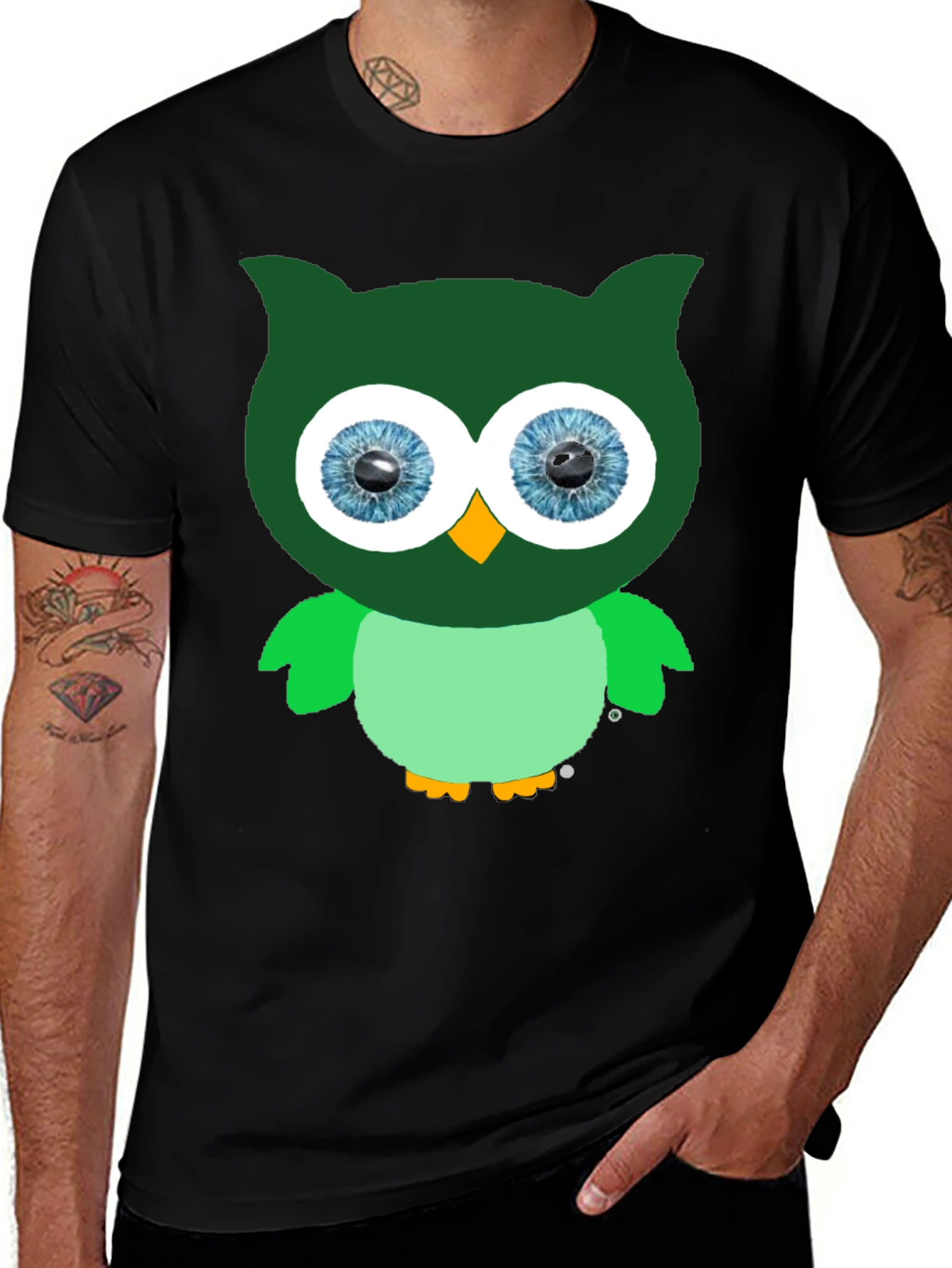 Owl Graphic Tee - Unique Design Soft Cotton Blend