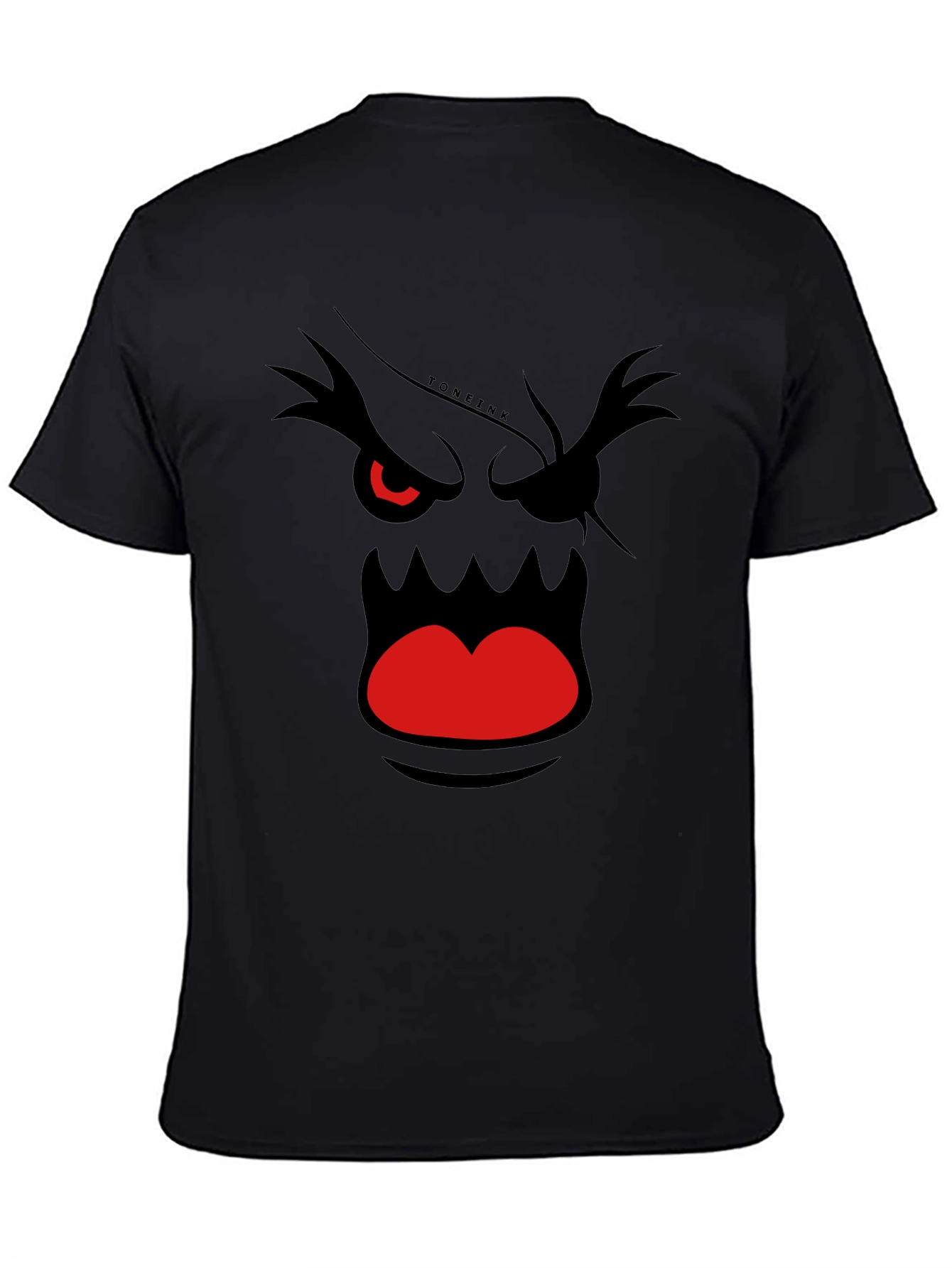 Mens Graphic T-Shirt - Angry Face Design
