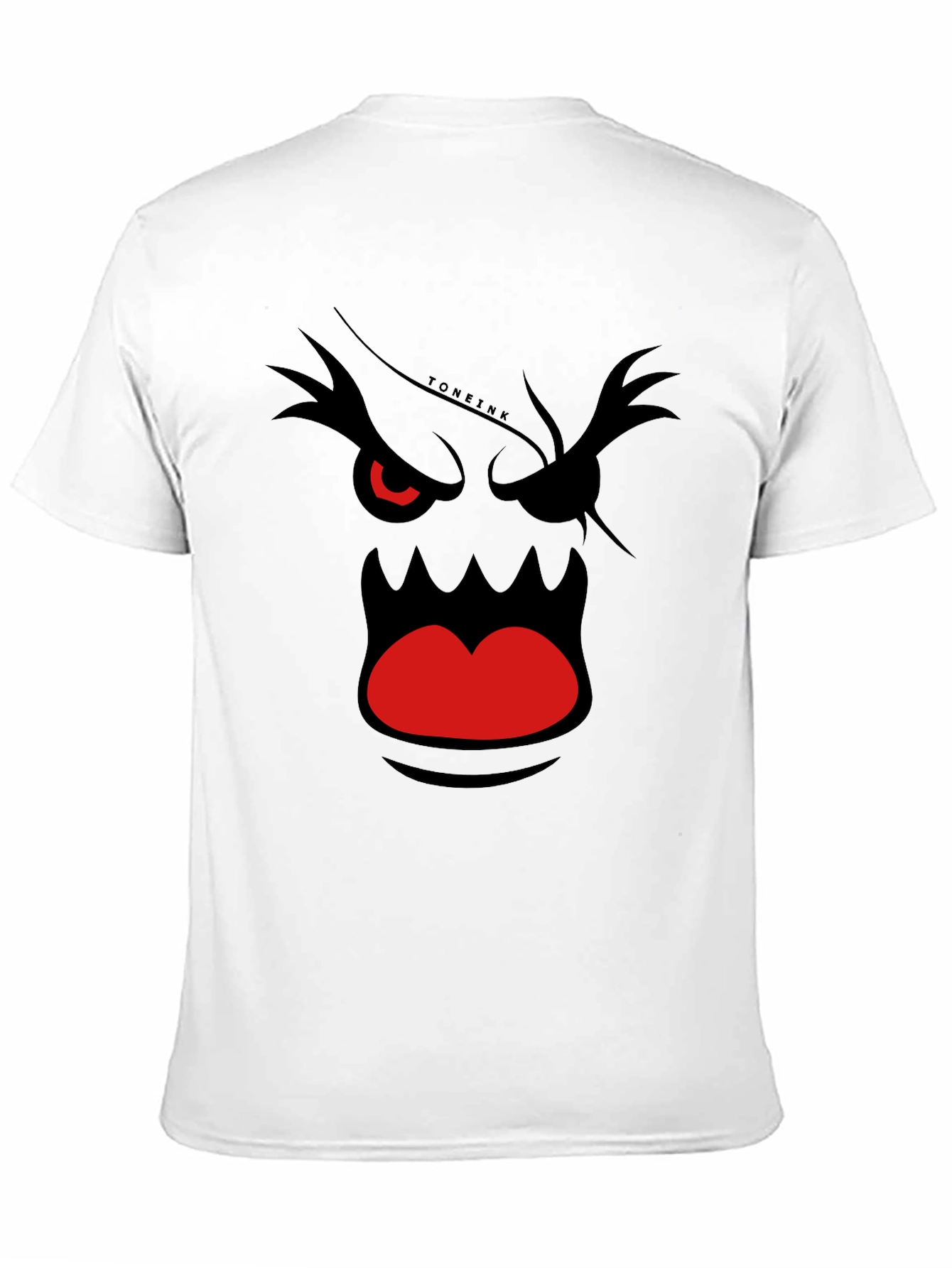 Mens Graphic T-Shirt - Angry Face Design