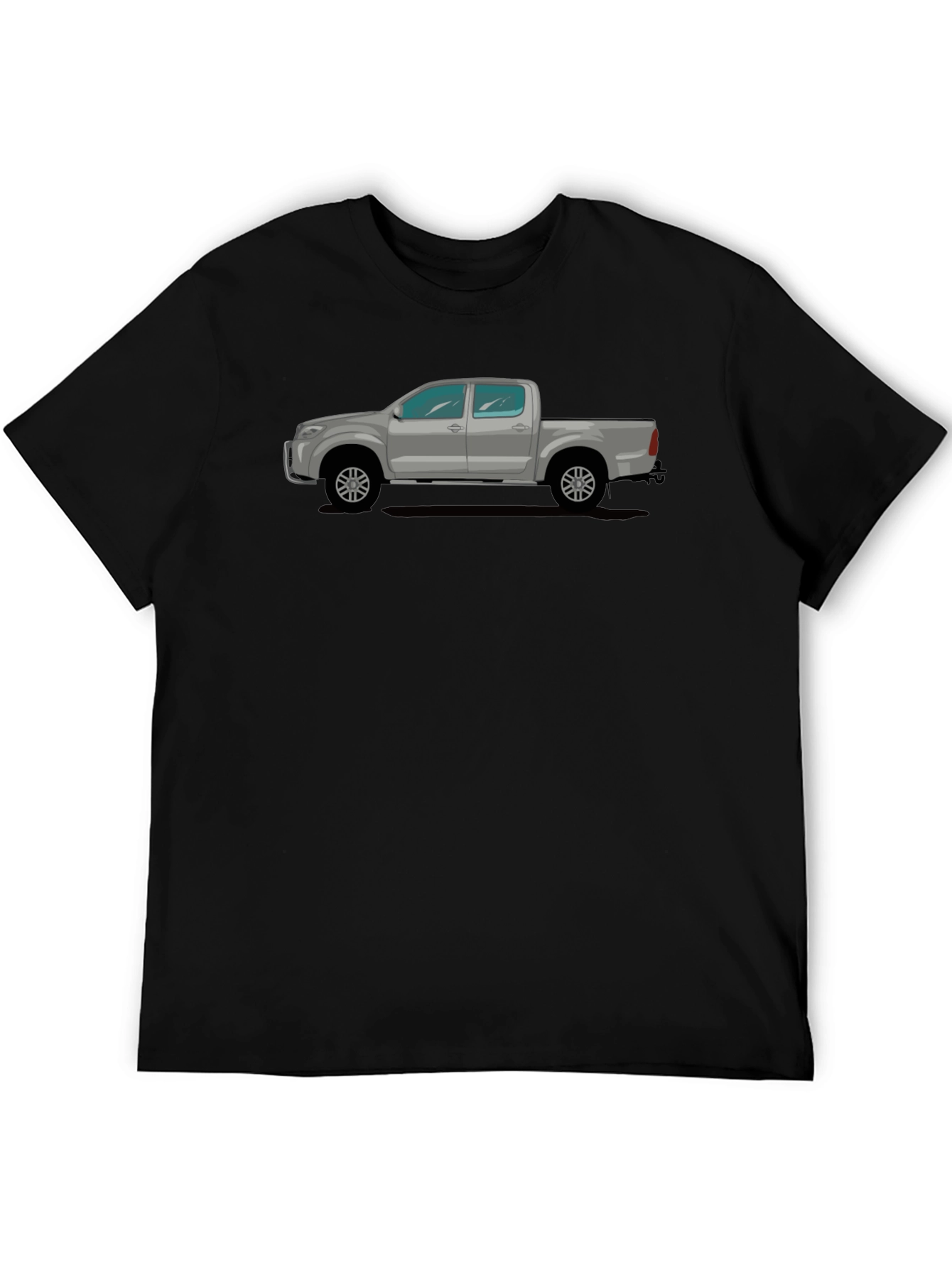 Truck Graphic Tee - Black Crew Neck T-Shirt
