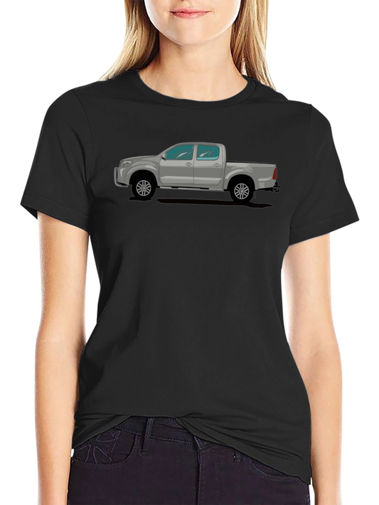 Truck Graphic Tee - Black Crew Neck T-Shirt