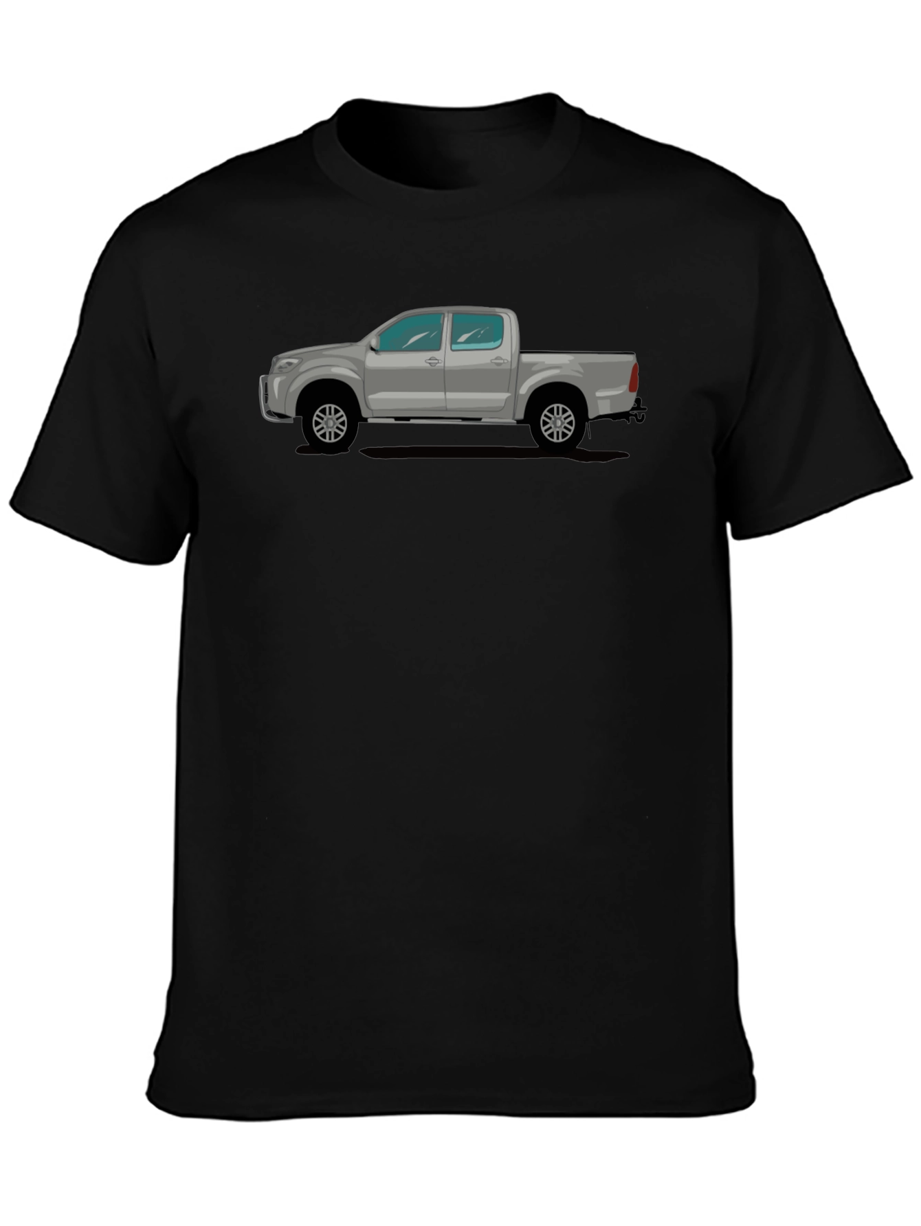 Truck Graphic Tee - Black Crew Neck T-Shirt