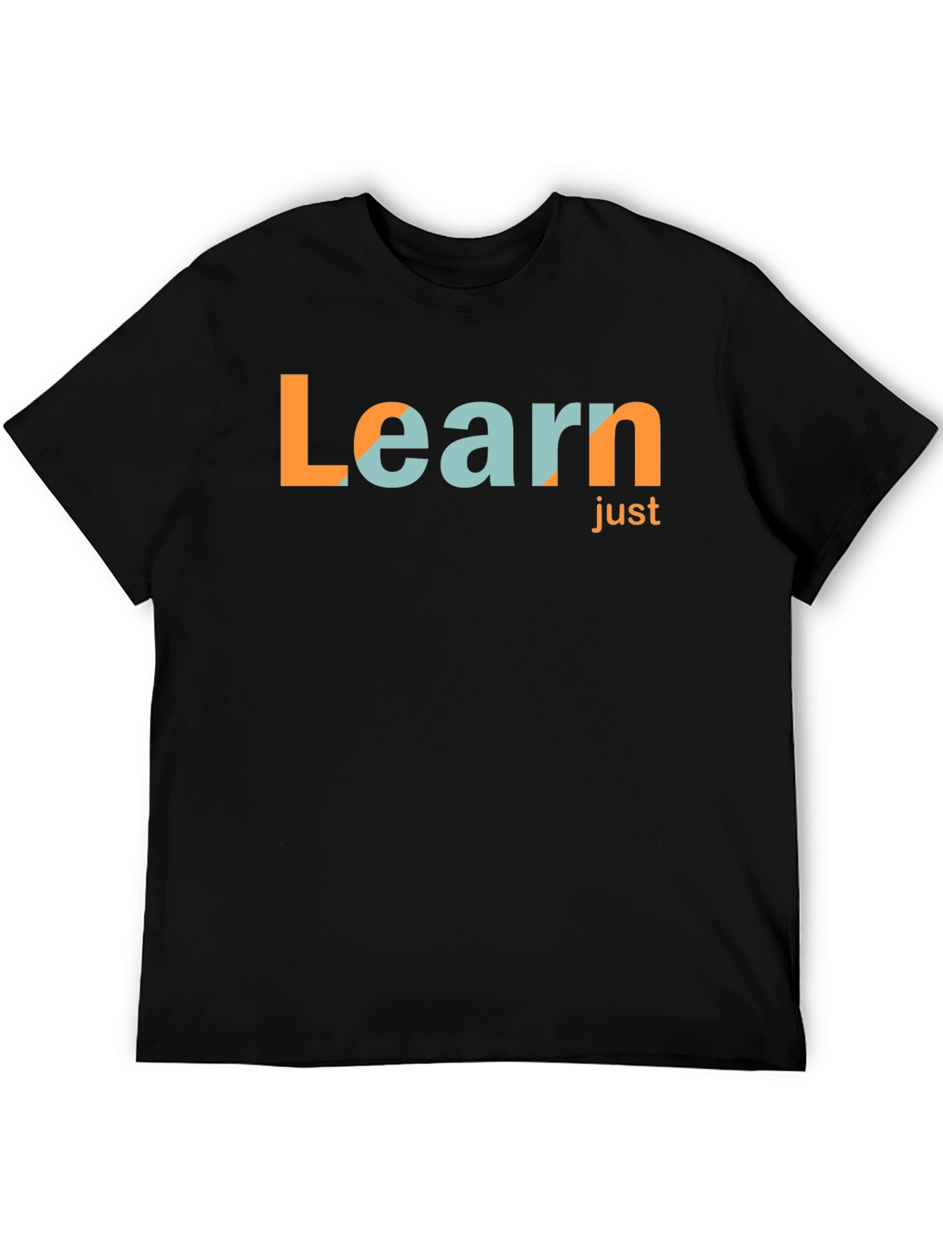 Learn Just Black T-Shirt