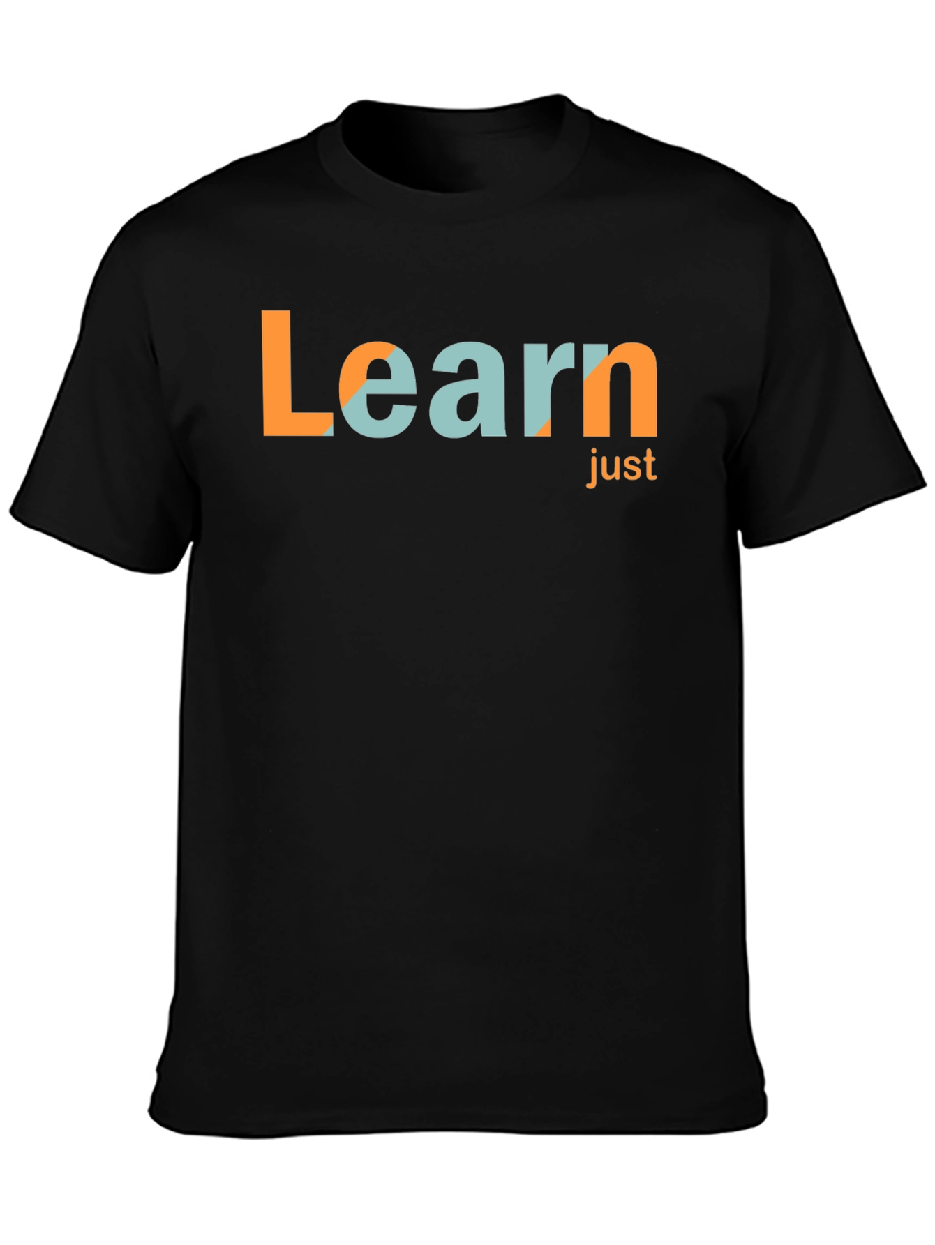 Learn Just Black T-Shirt