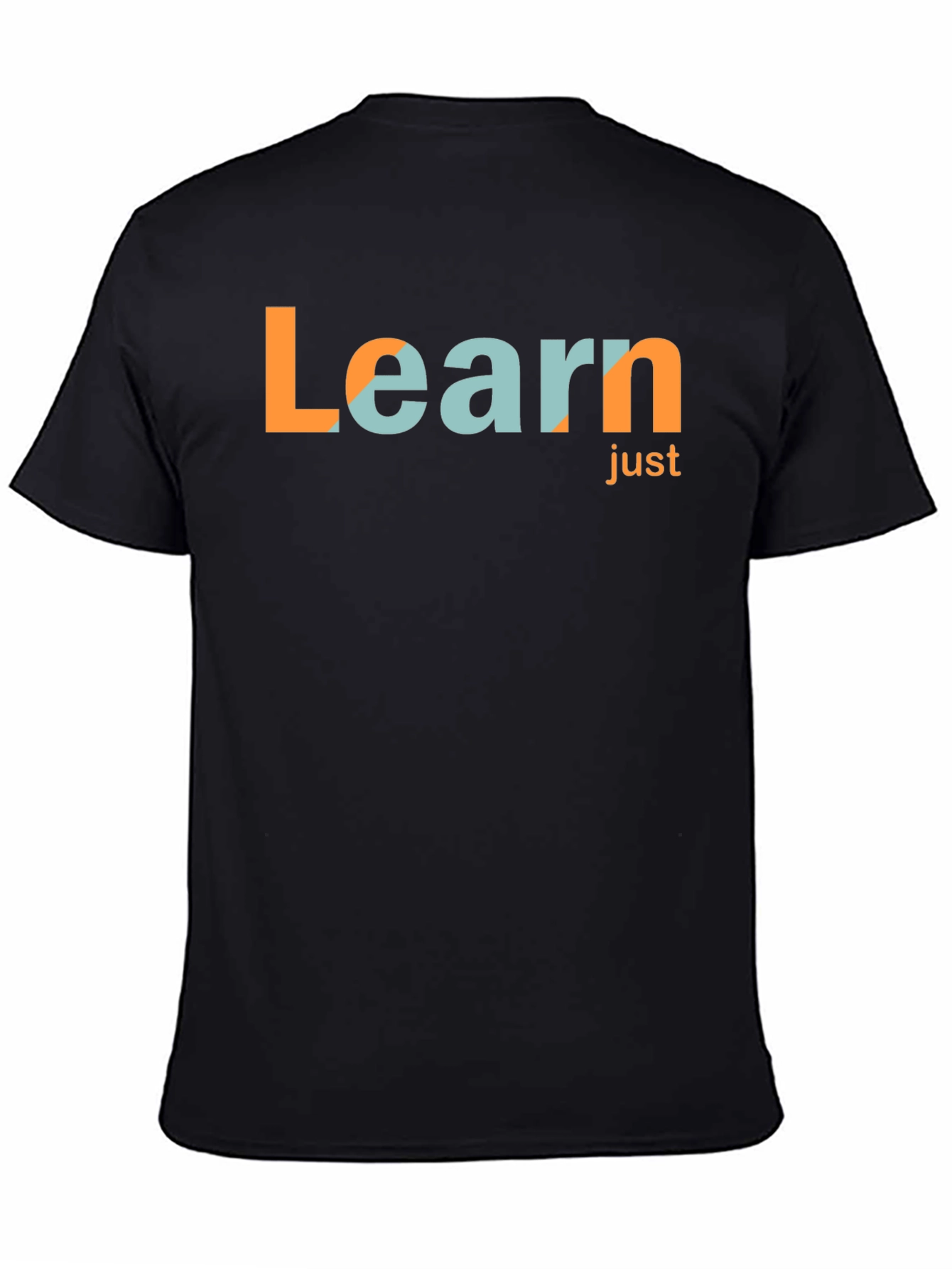 Learn Just Black T-Shirt