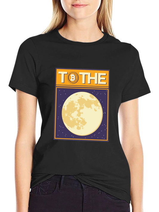 Bitcoin To The Moon Graphic Tee