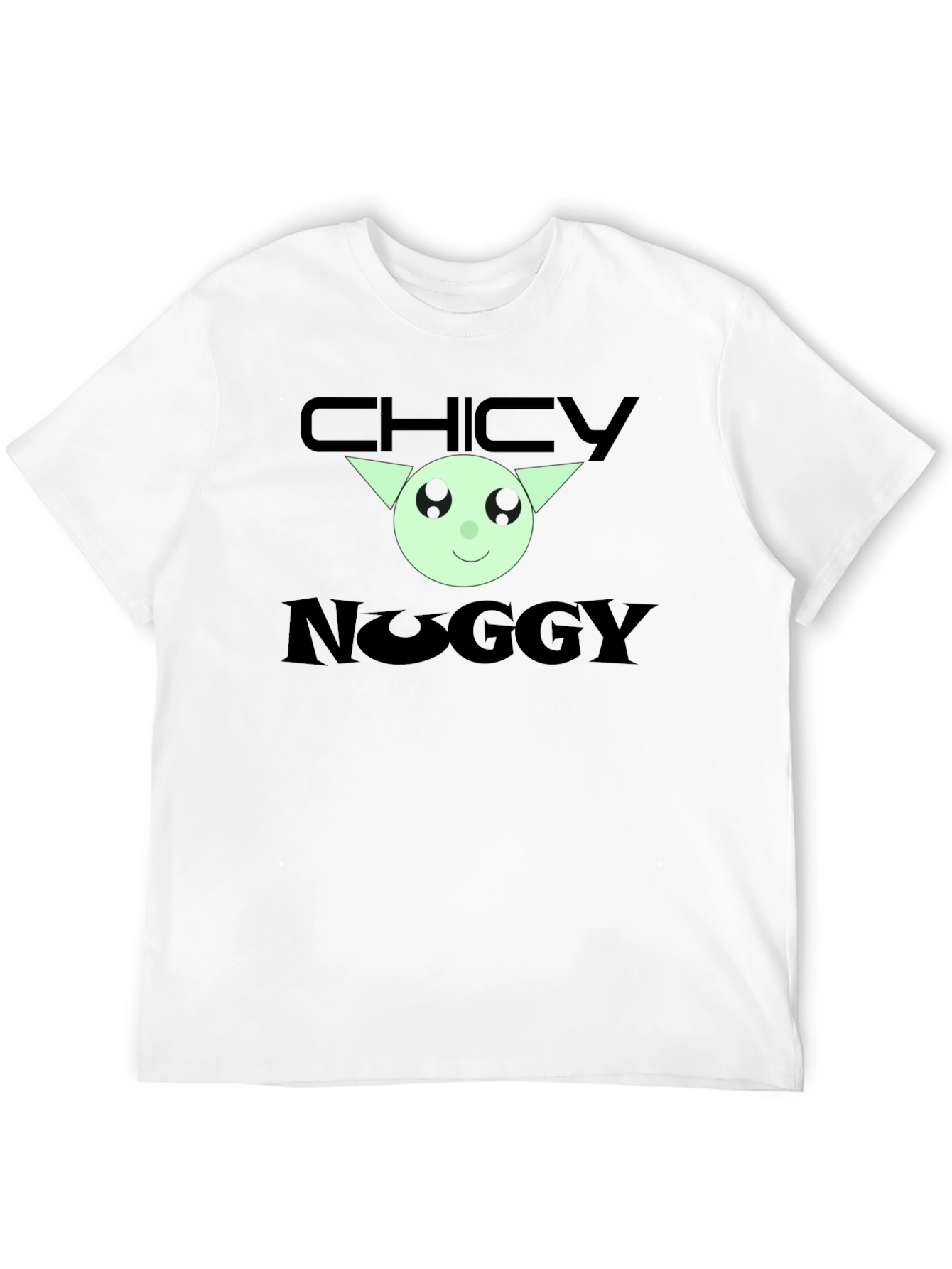 Chicky Noggy Graphic Tee - Black Cotton T-Shirt