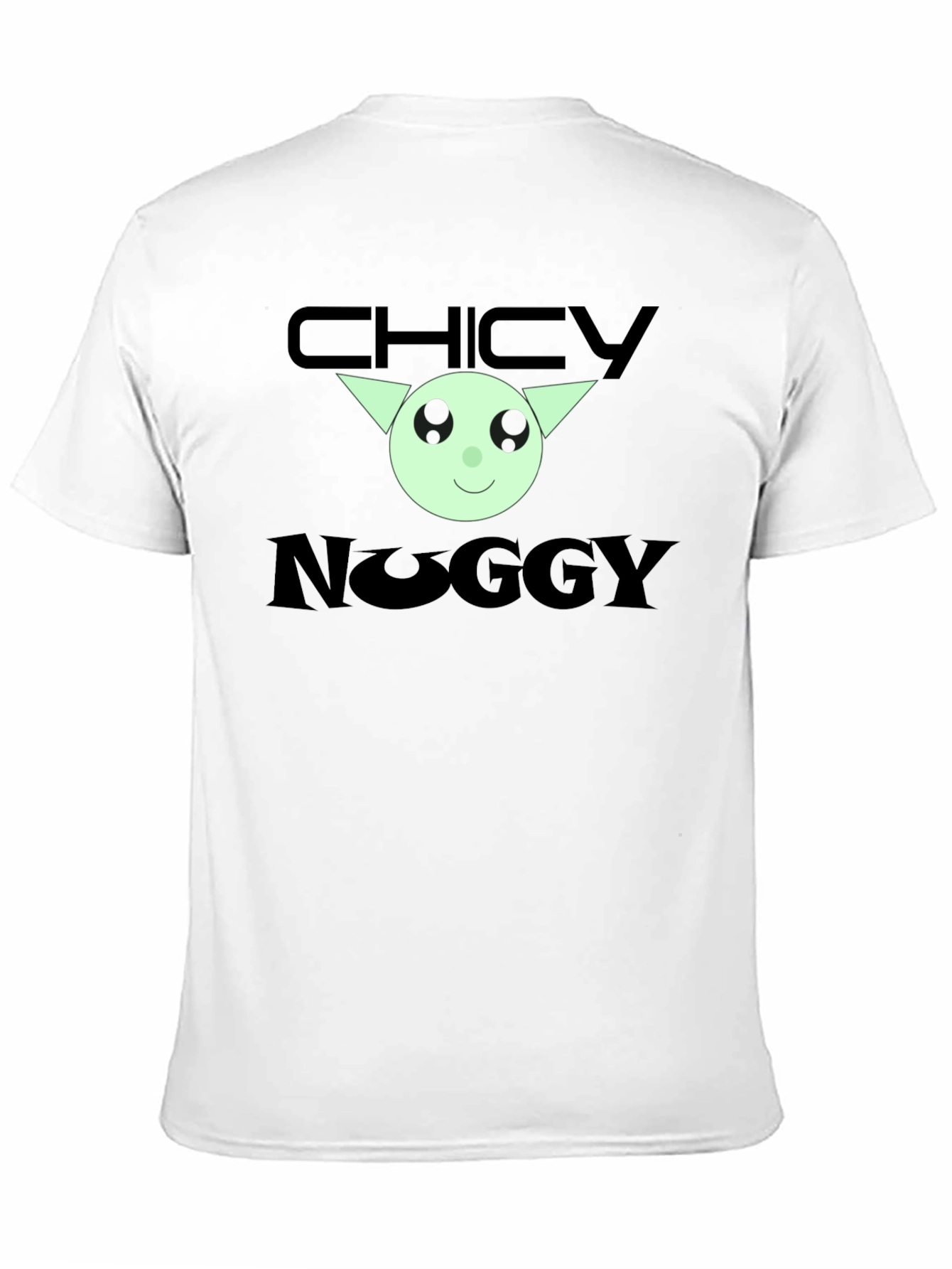 Chicky Noggy Graphic Tee - Black Cotton T-Shirt