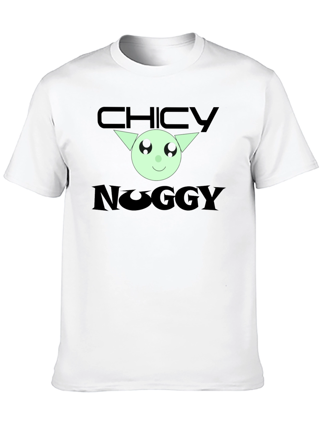 Chicky Noggy Graphic Tee - Black Cotton T-Shirt