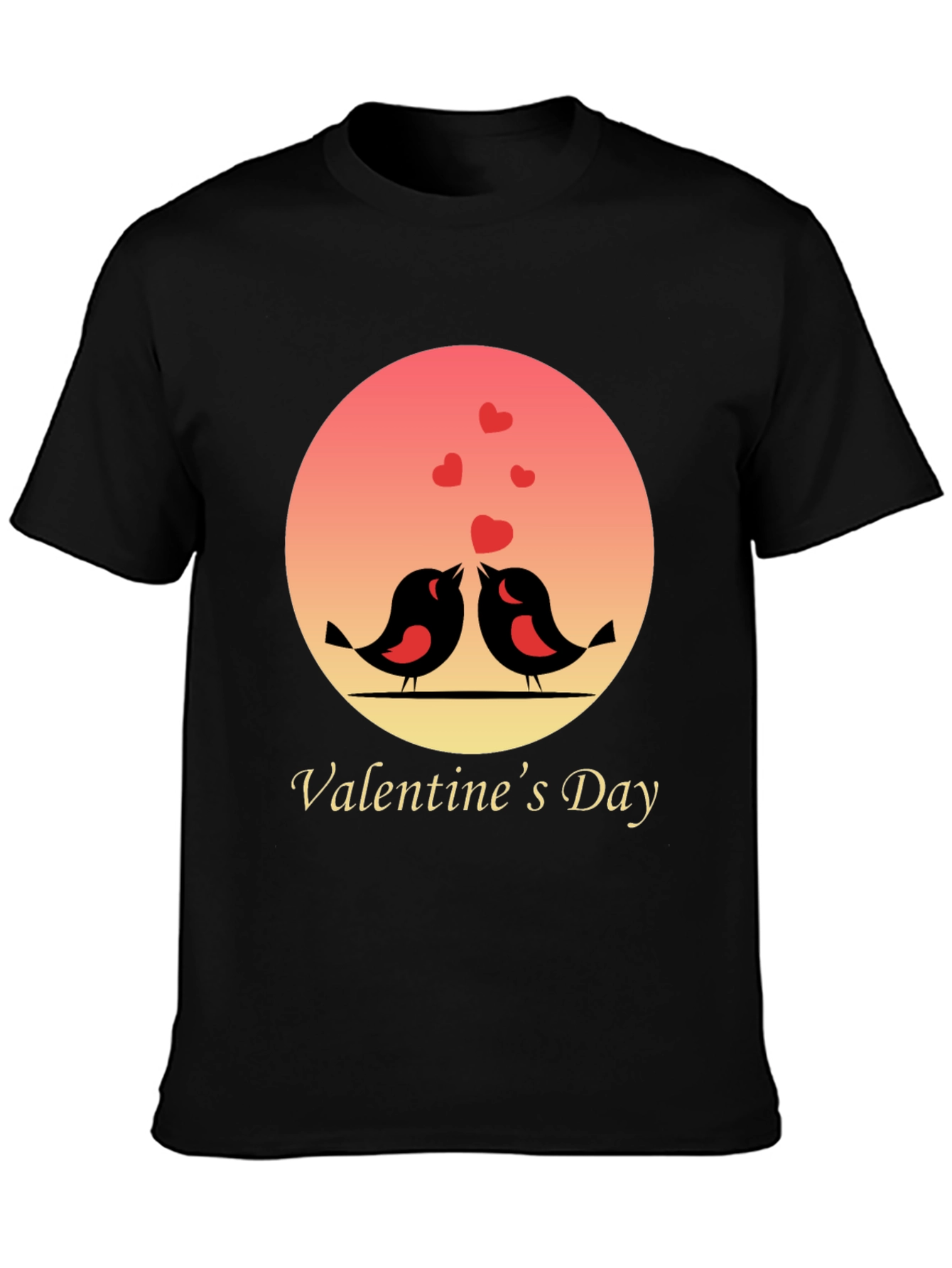 Valentines Day Love Birds Graphic T-Shirt