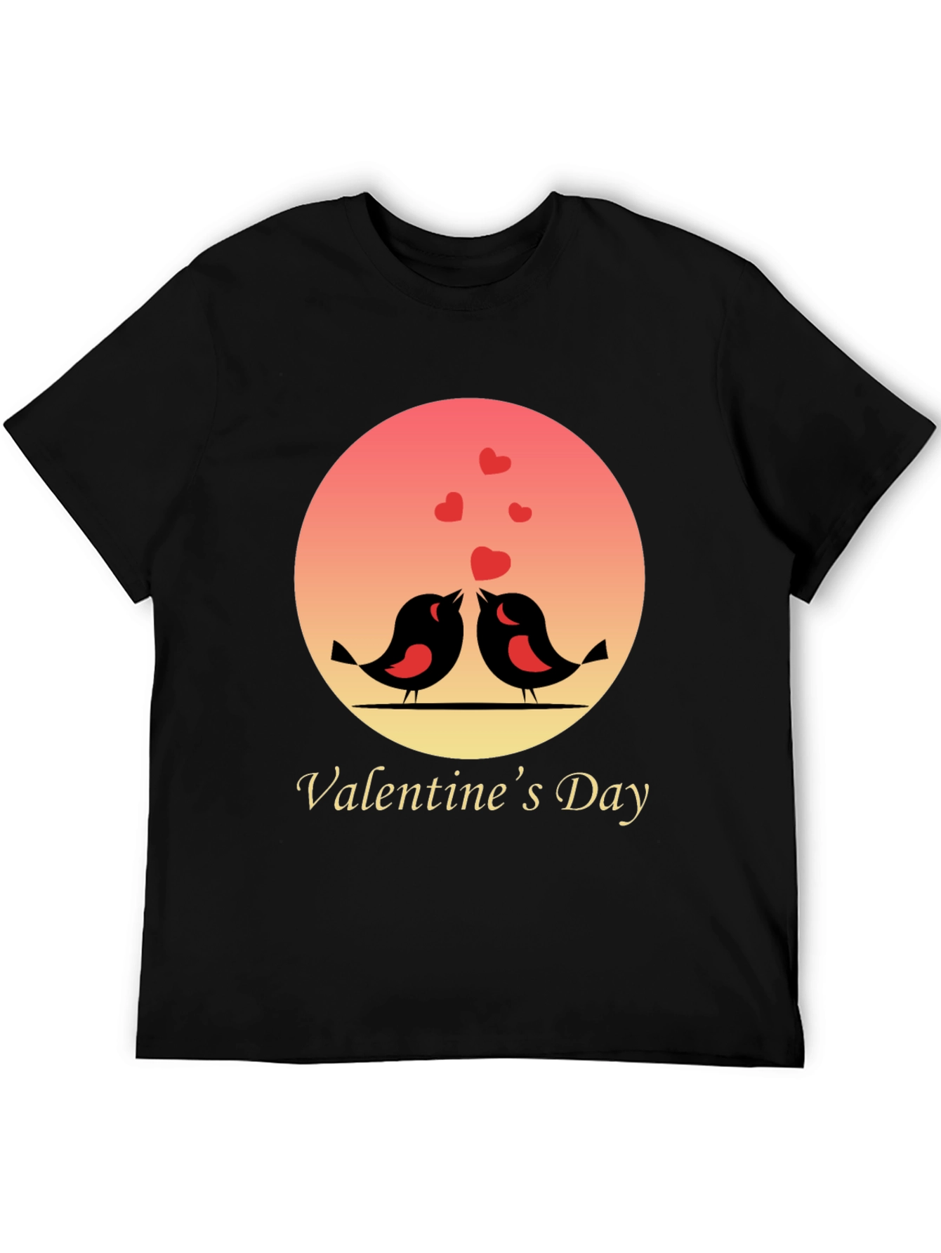 Valentines Day Love Birds Graphic T-Shirt