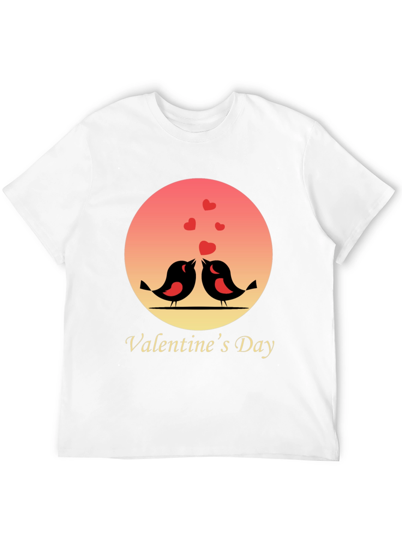 Valentines Day Love Birds Graphic T-Shirt