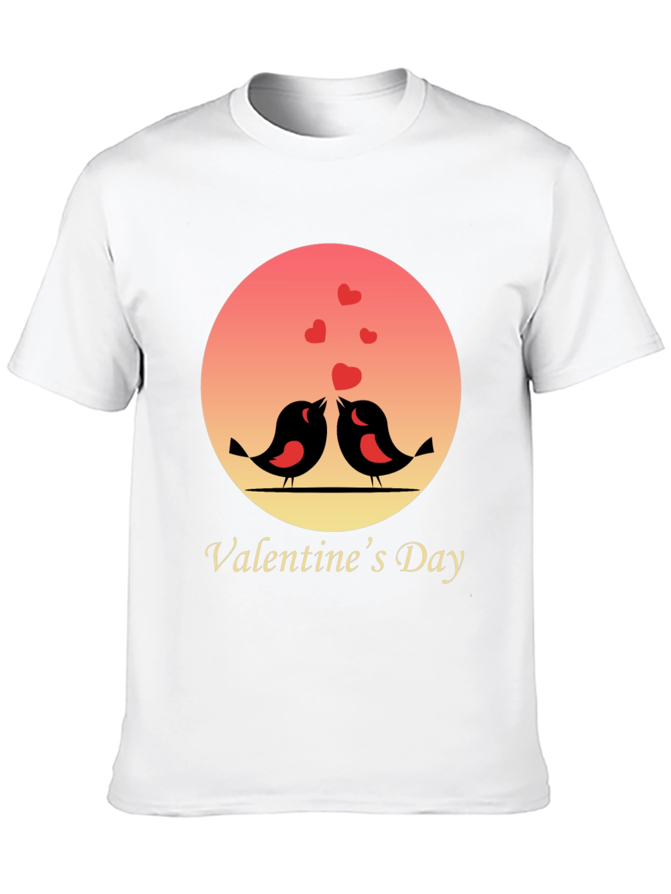Valentines Day Love Birds Graphic T-Shirt
