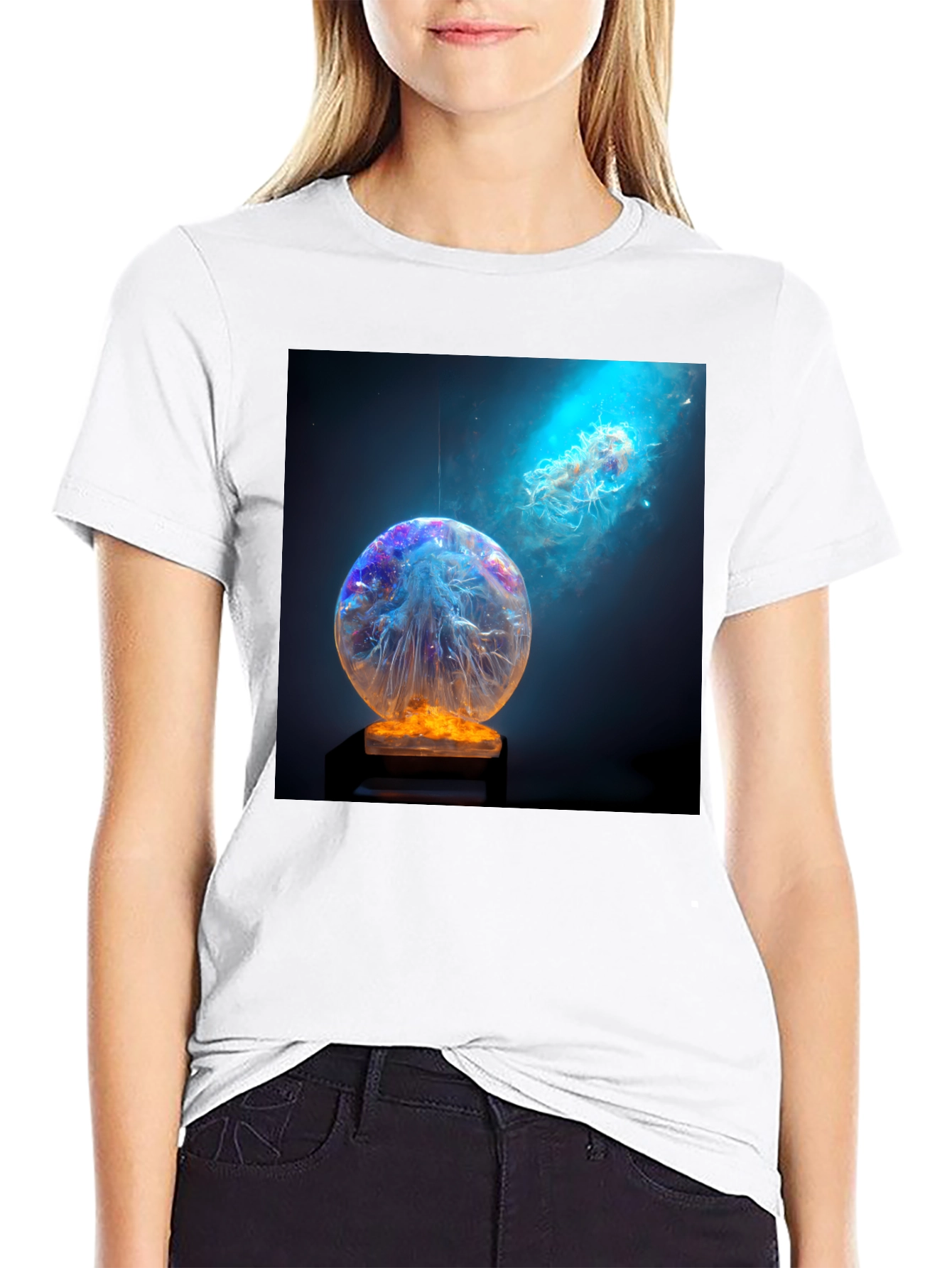 Galactic Jellyfish Art T-Shirt