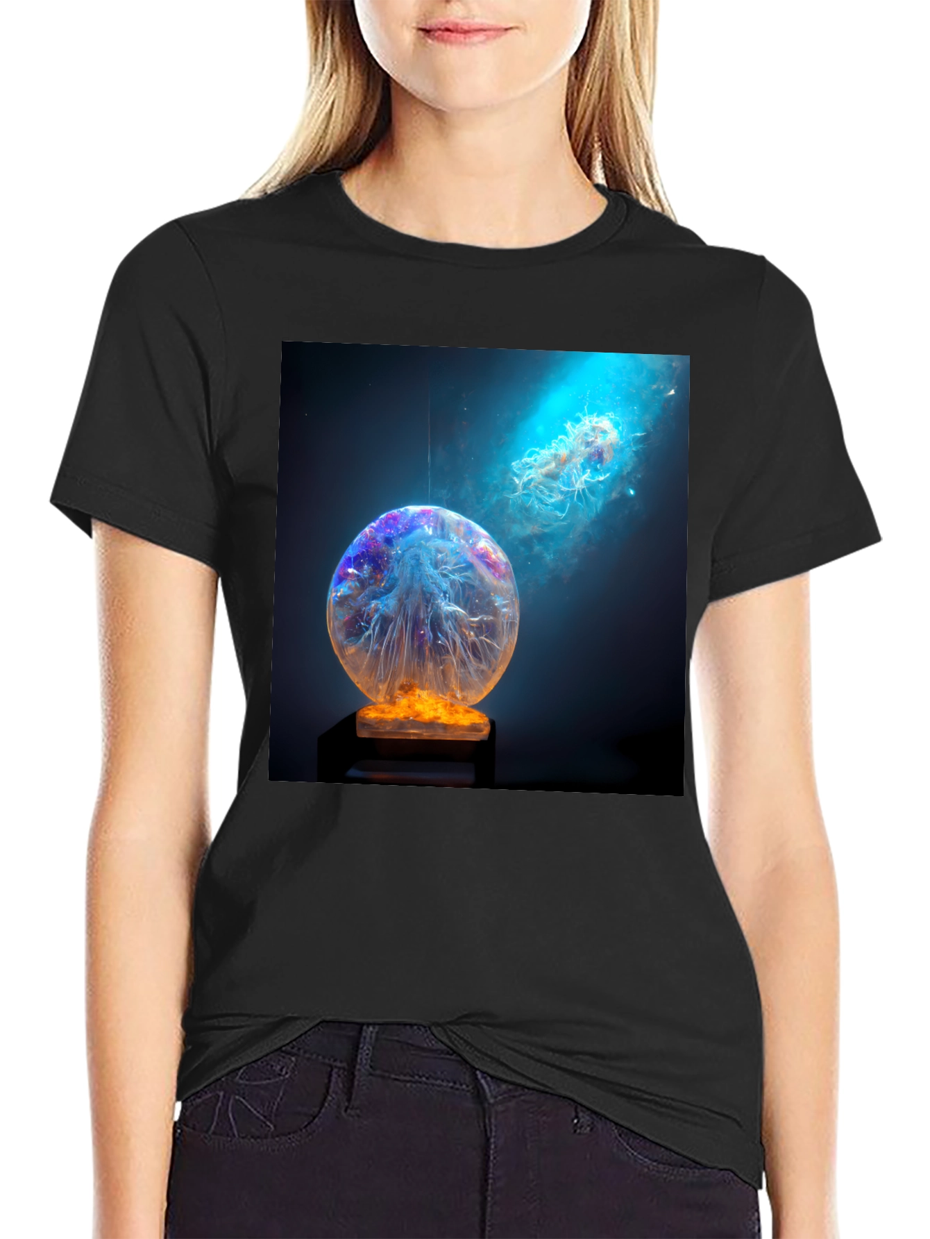 Galactic Jellyfish Art T-Shirt
