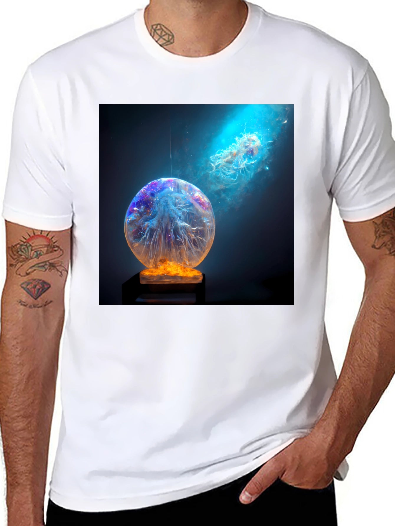 Galactic Jellyfish Art T-Shirt