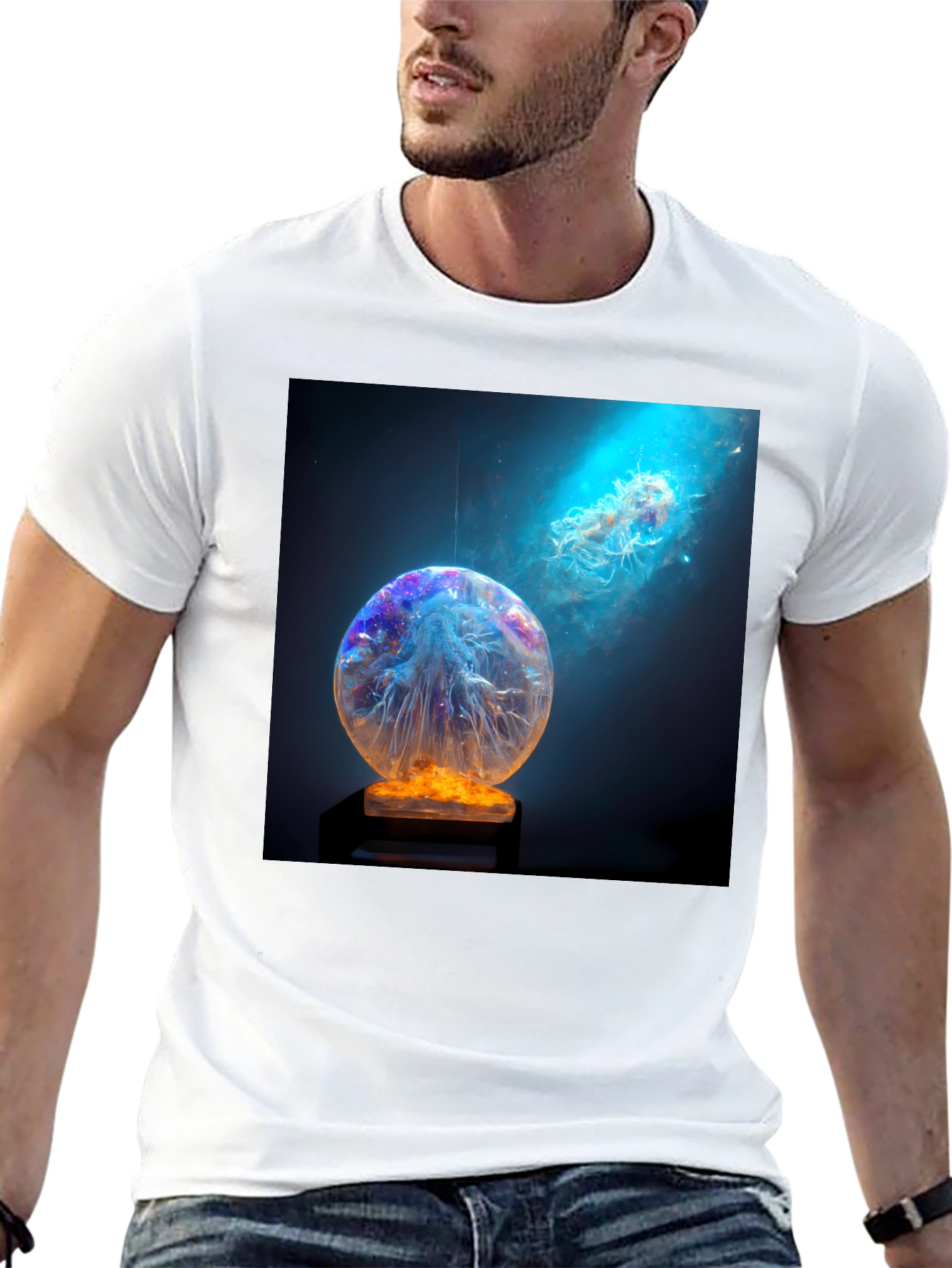 Galactic Jellyfish Art T-Shirt