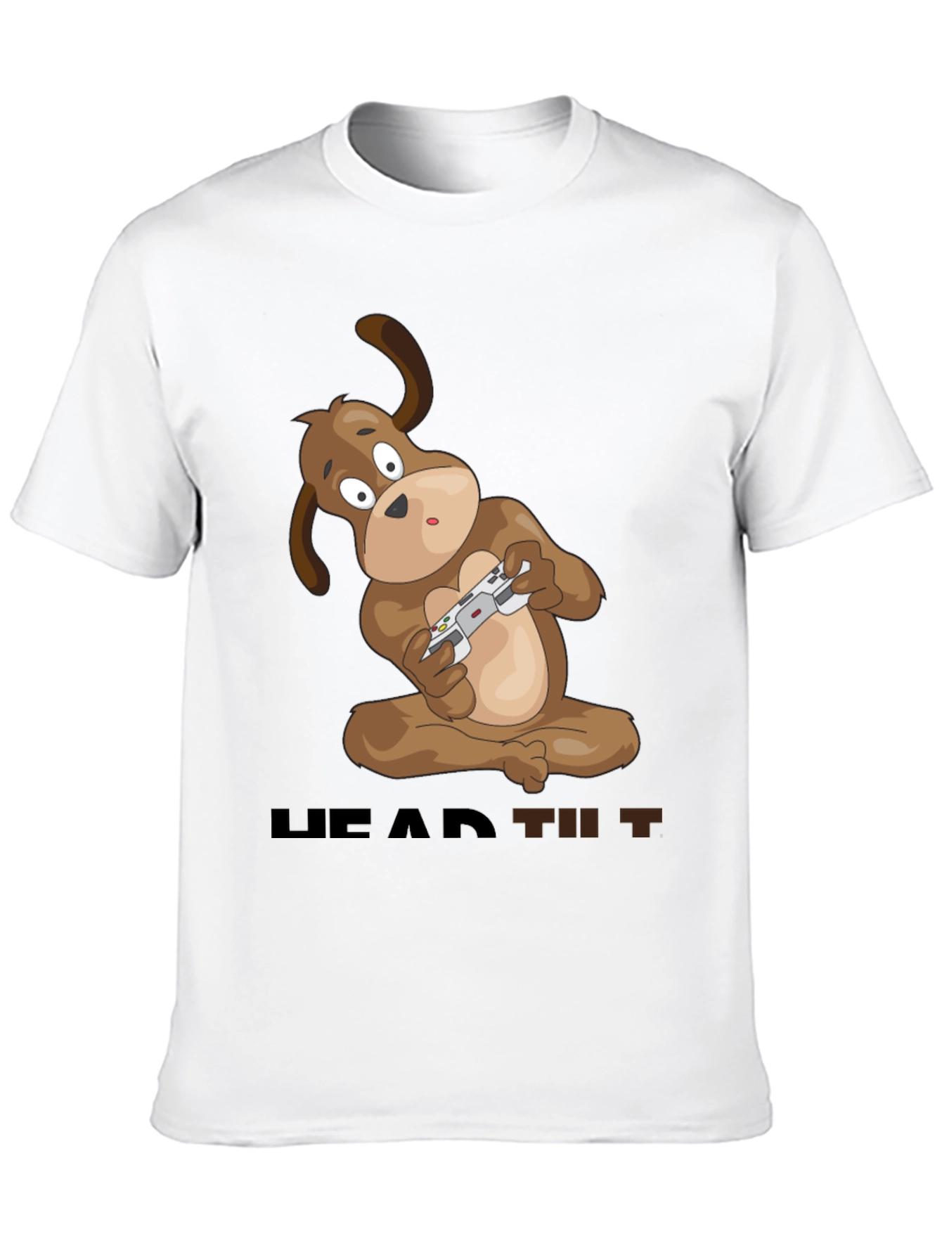 Gaming Dog T-Shirt - Head Tilt Style