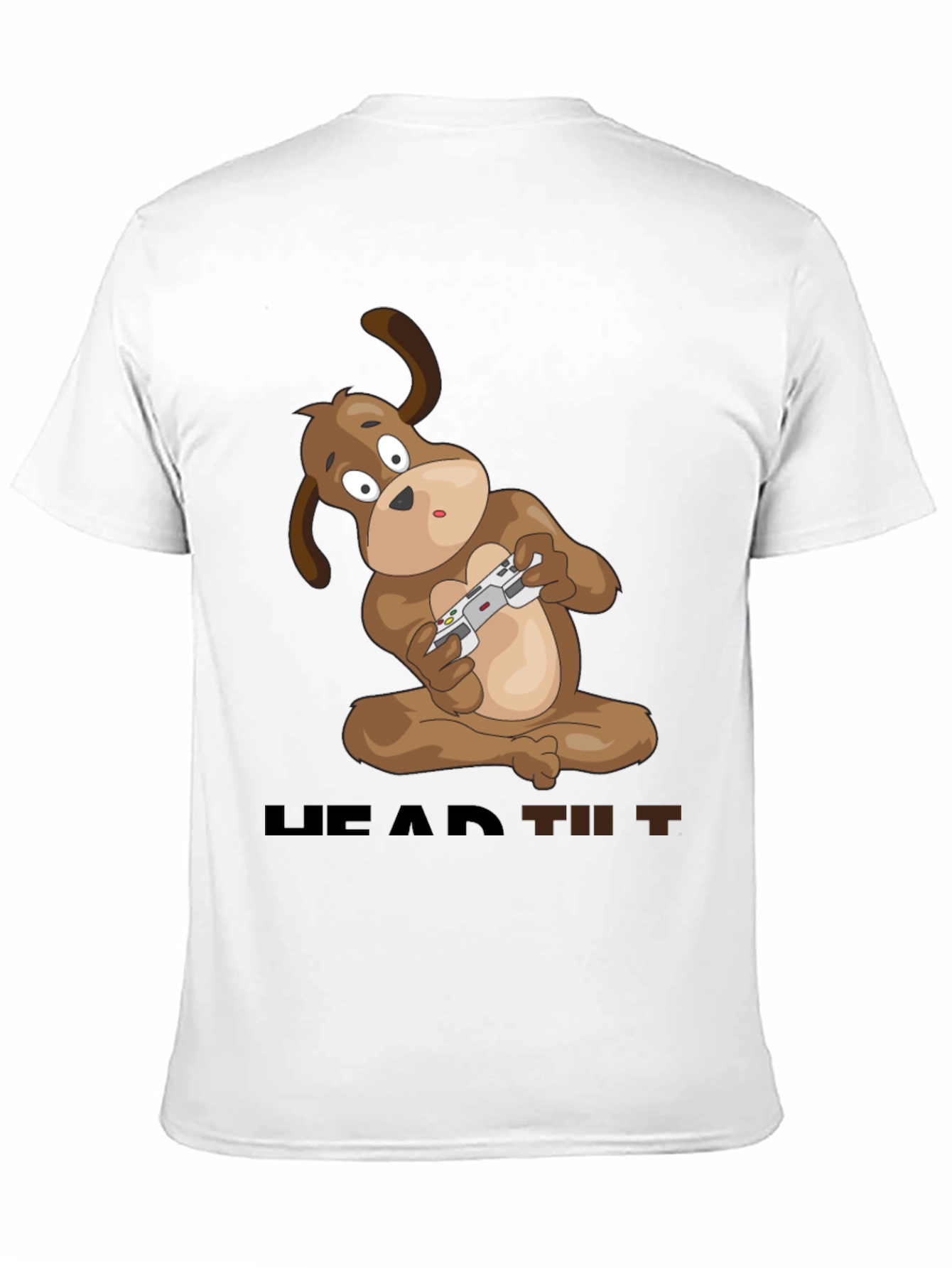Gaming Dog T-Shirt - Head Tilt Style