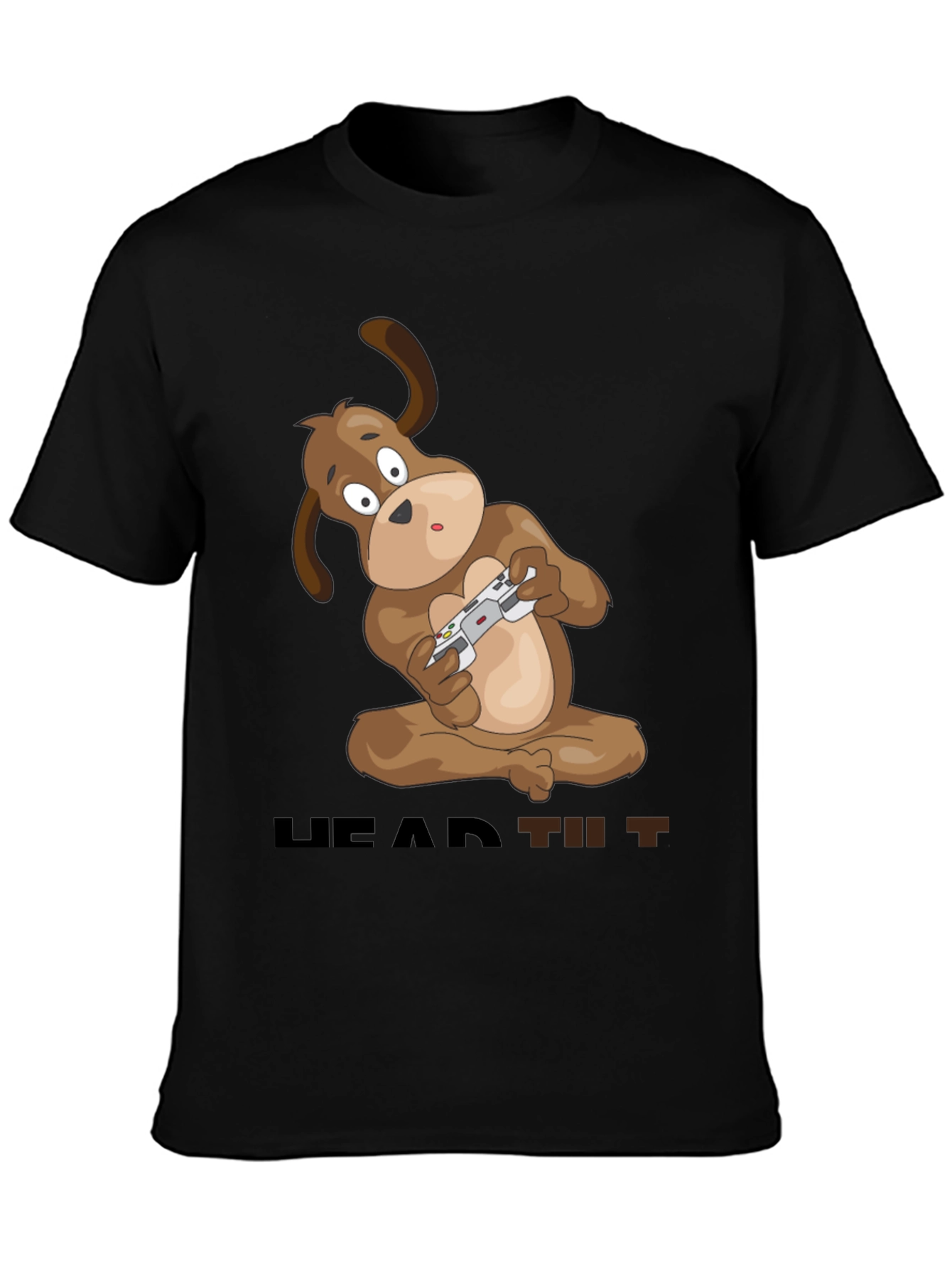 Gaming Dog T-Shirt - Head Tilt Style