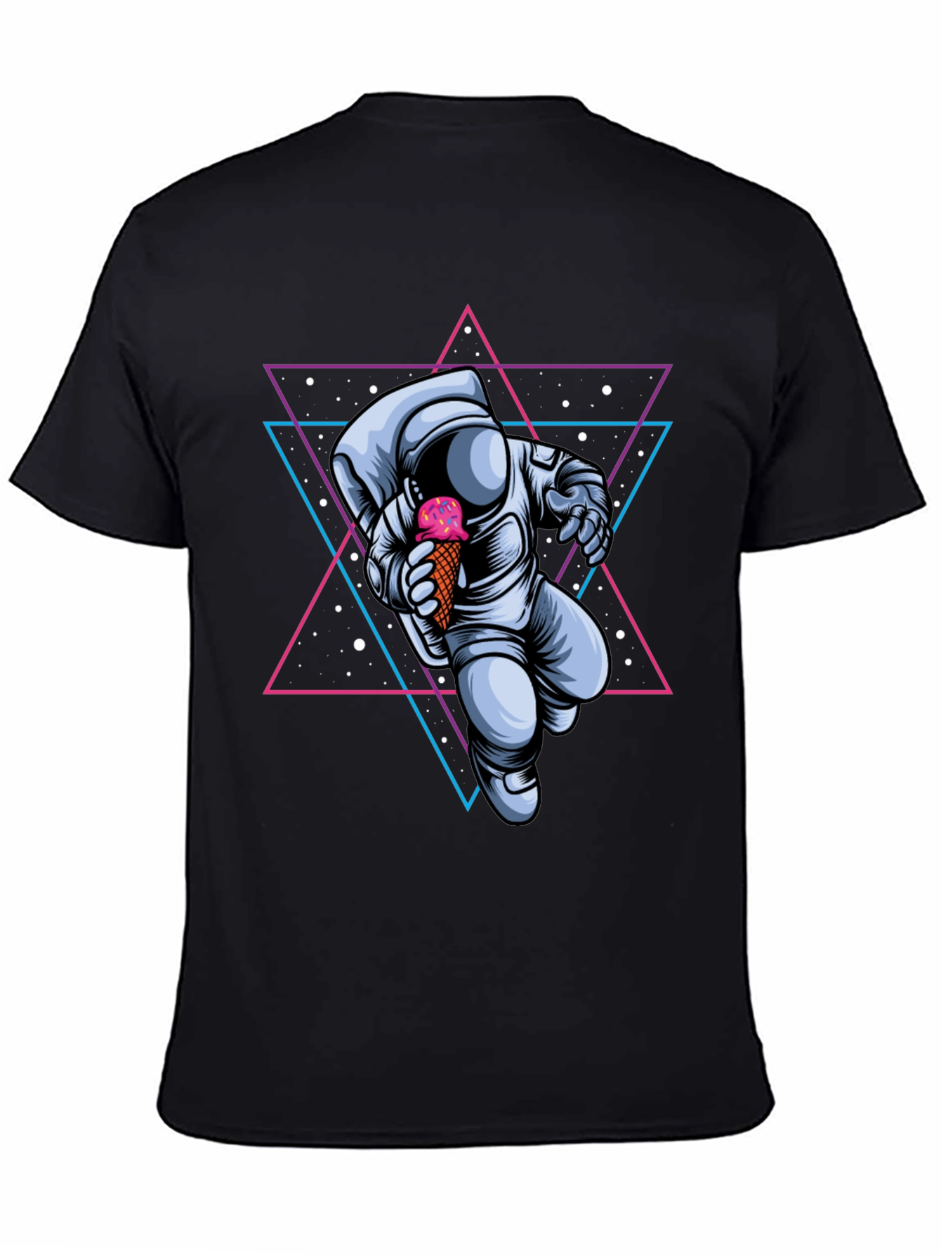 Astronaut Ice Cream Graphic Tee - Space Lovers T-Shirt