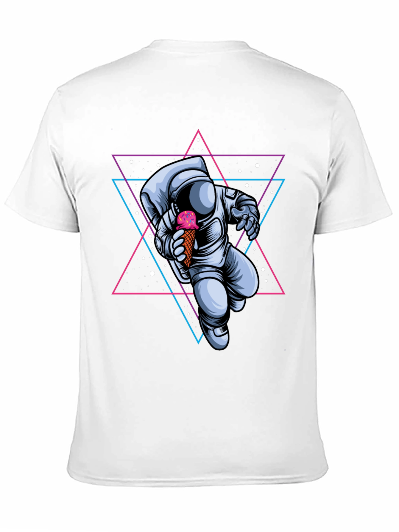 Astronaut Ice Cream Graphic Tee - Space Lovers T-Shirt