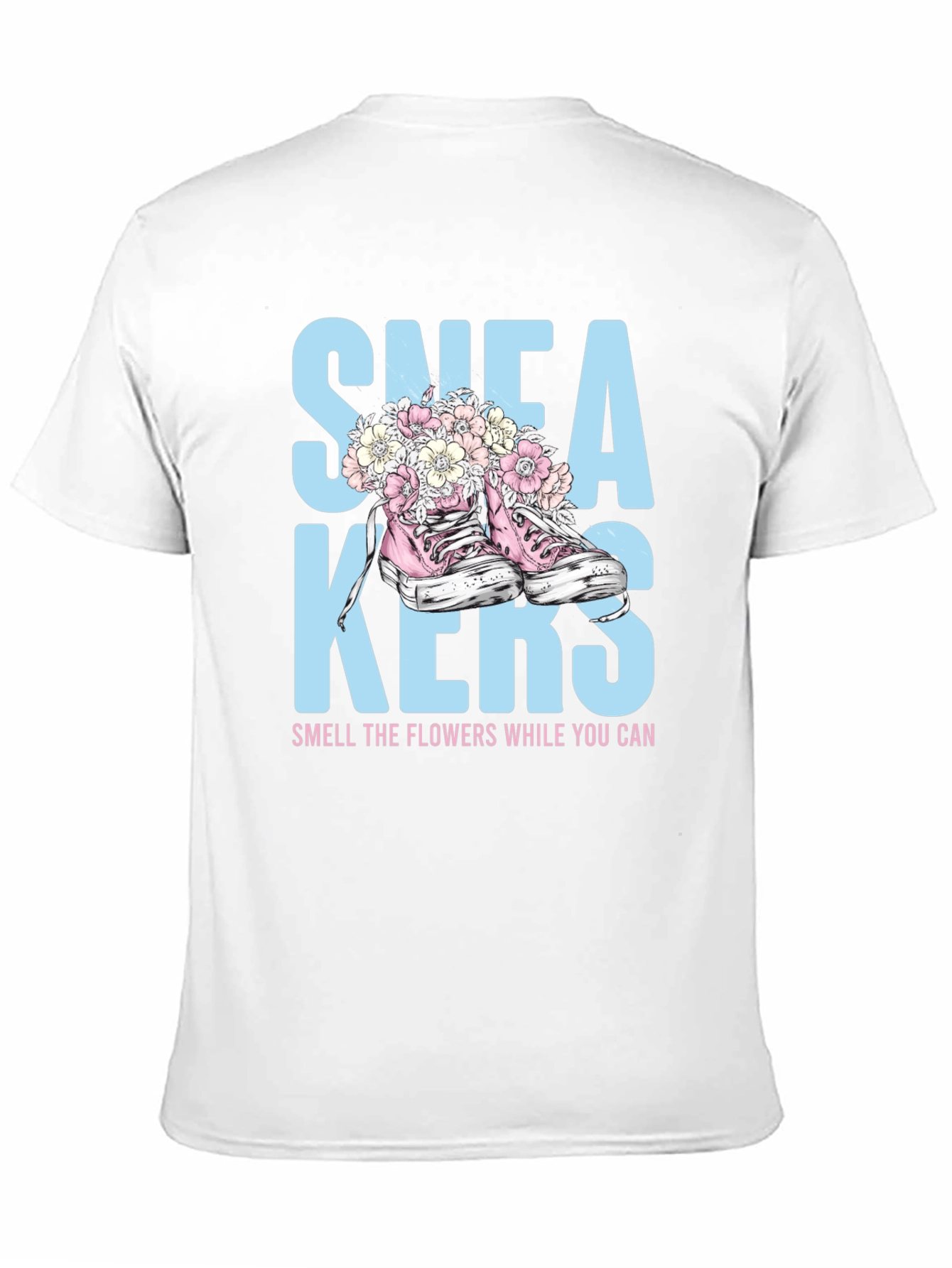 Sneakers and Flowers Graphic Tee