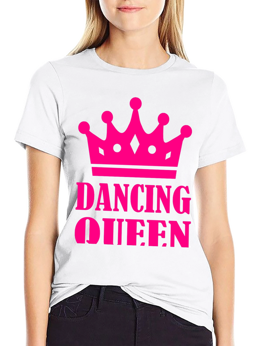 Dancing Queen Graphic Tee - Pink Crown Design