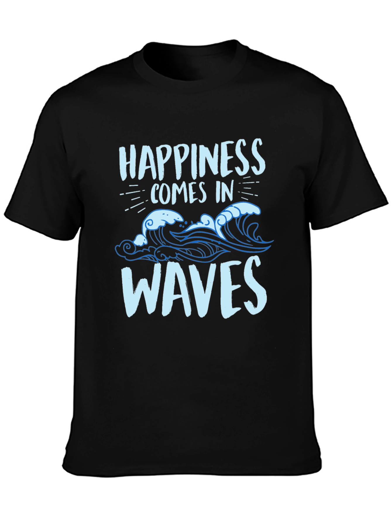 Happiness Comes in Waves Graphic T-Shirt