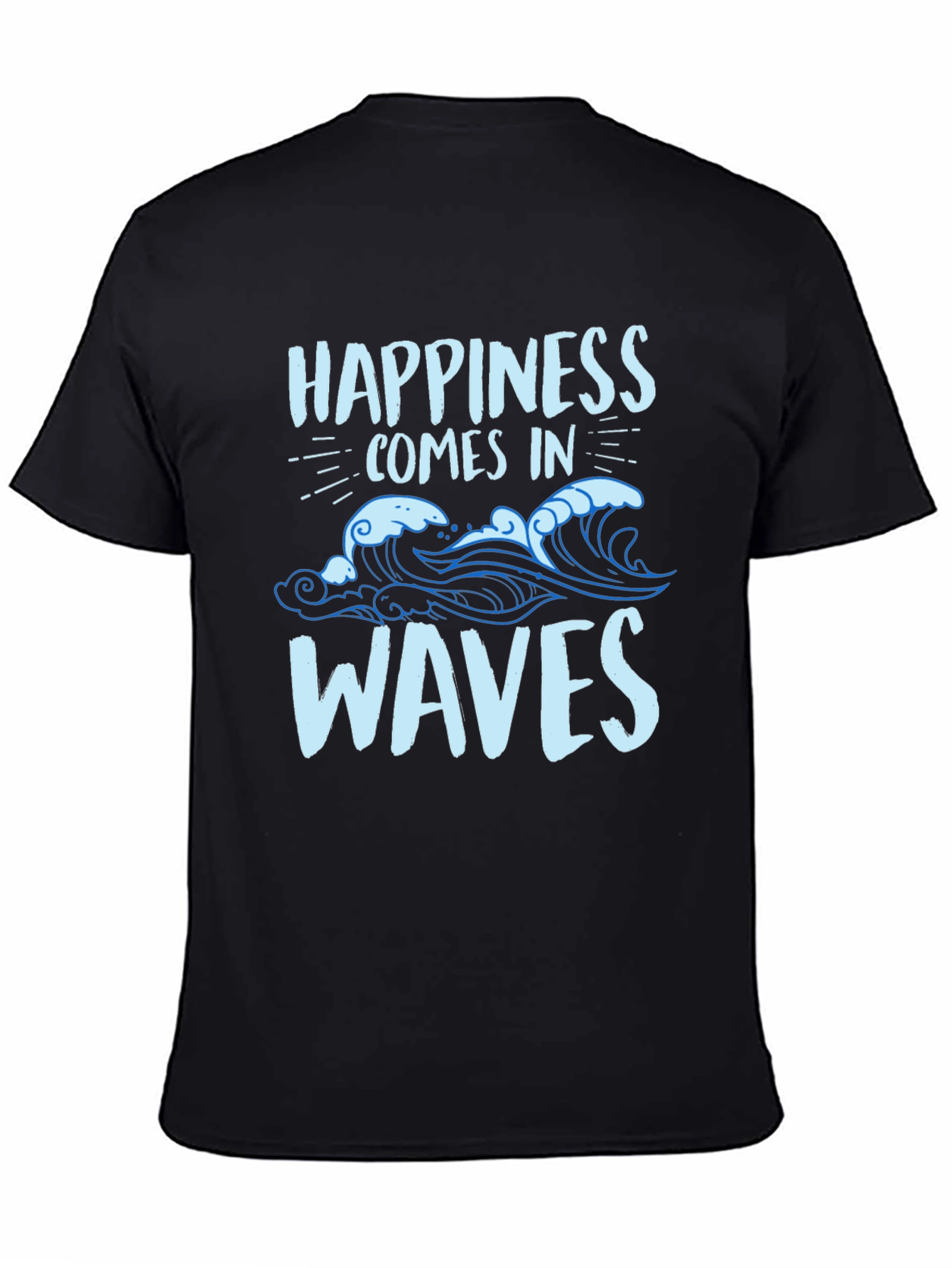 Happiness Comes in Waves Graphic T-Shirt