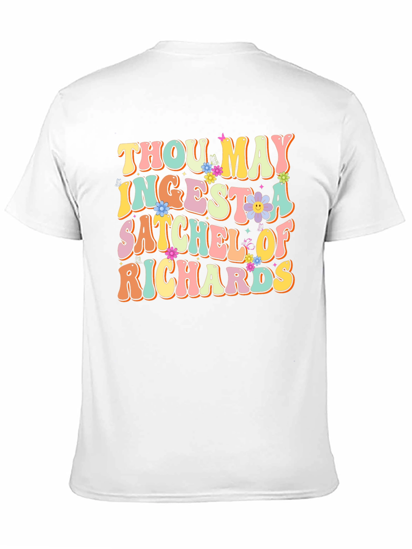 Thou May Ingest a Satchel of Richards Black T-Shirt