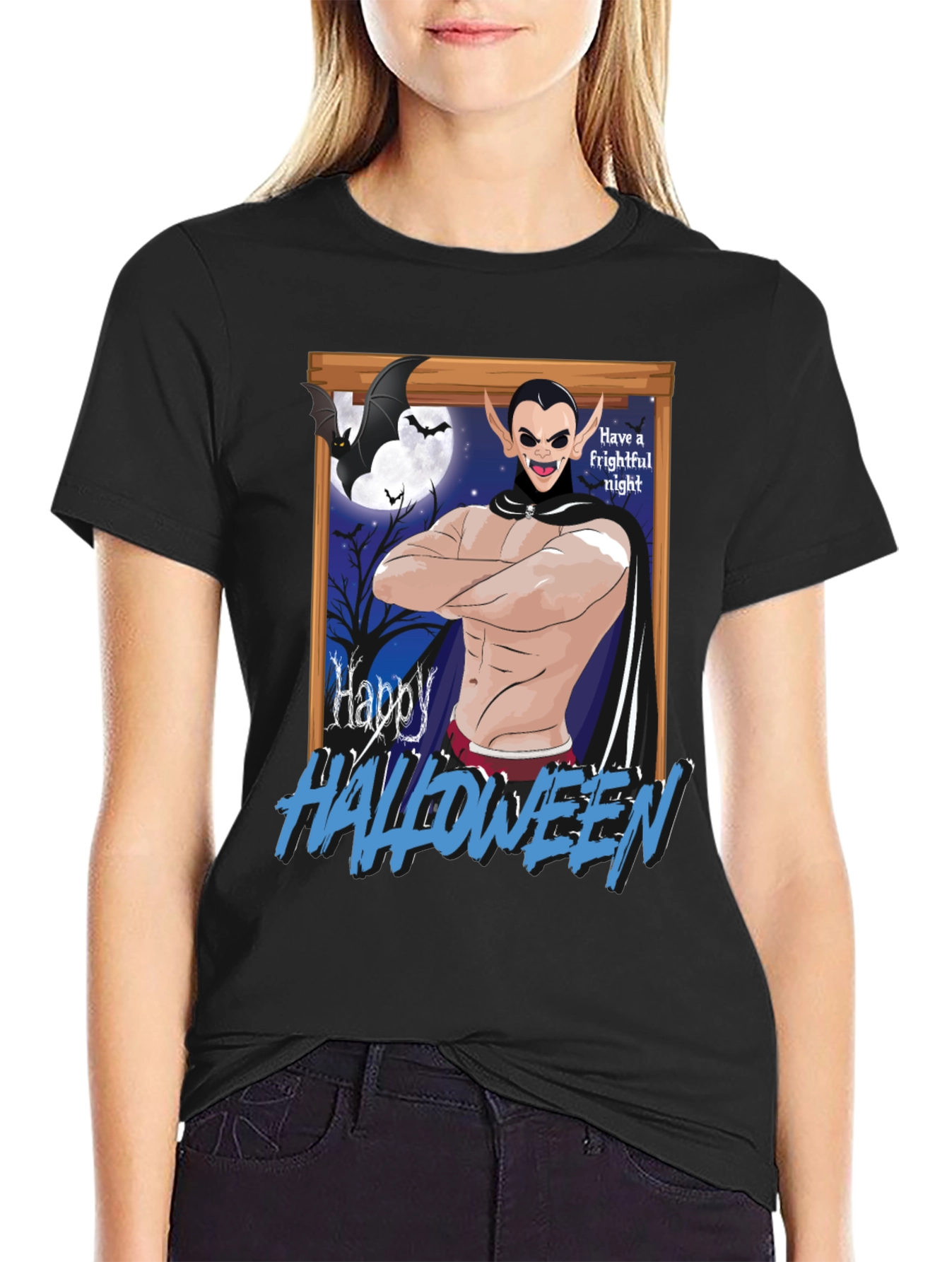 Happy Halloween Dracula Graphic Tee