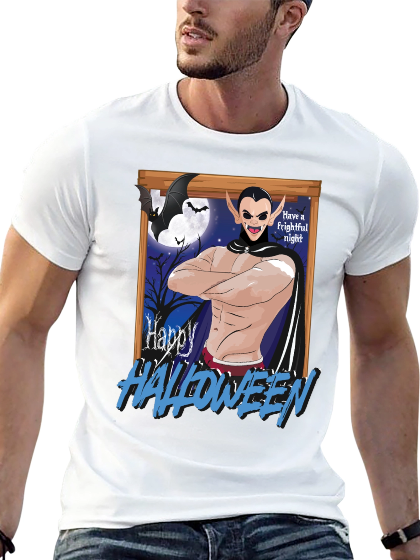 Happy Halloween Dracula Graphic Tee