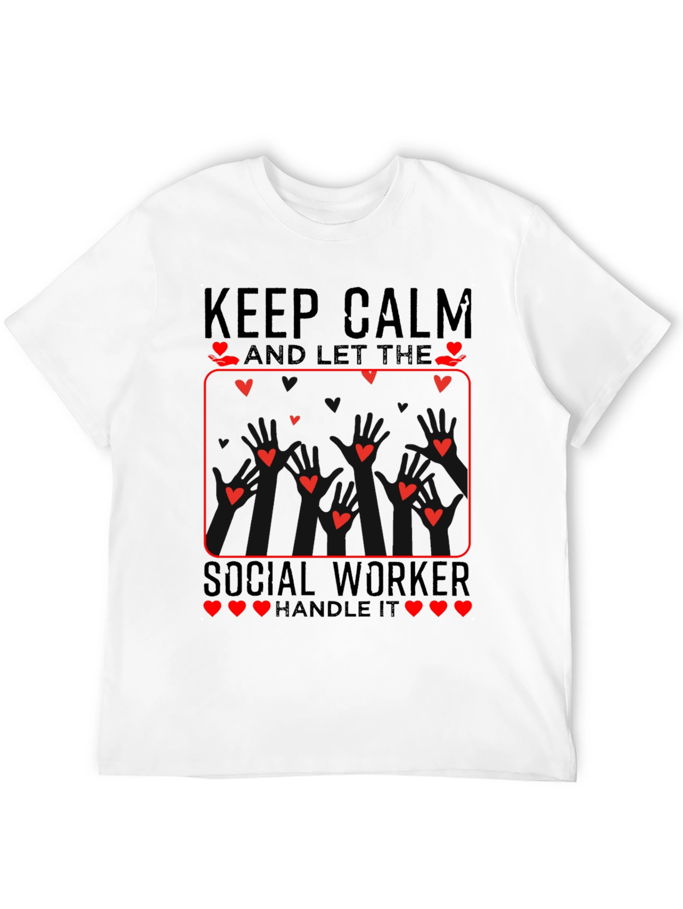 Keep Calm Social Worker Heart T-Shirt