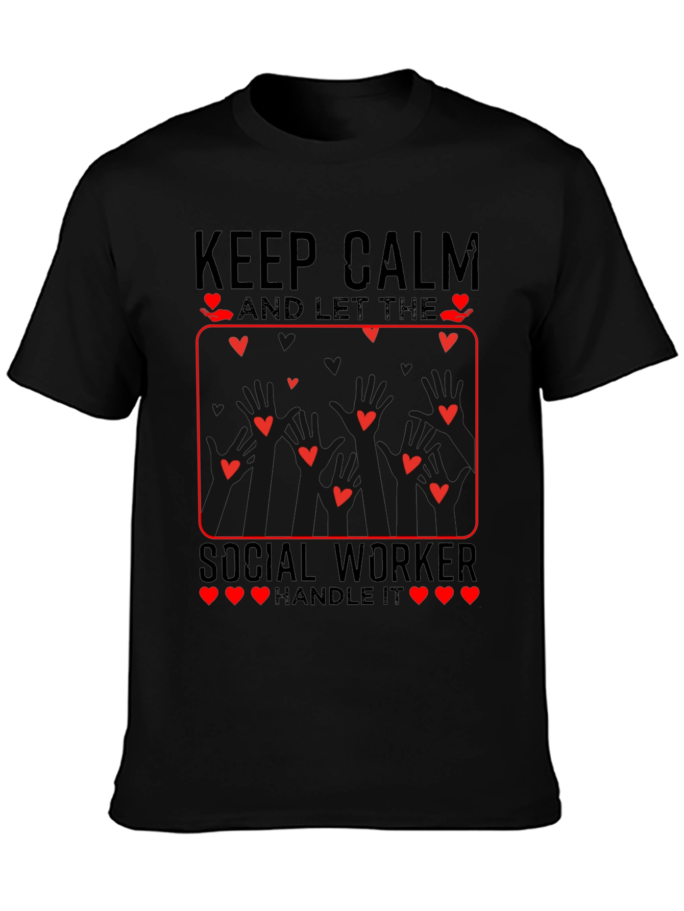 Keep Calm Social Worker Heart T-Shirt