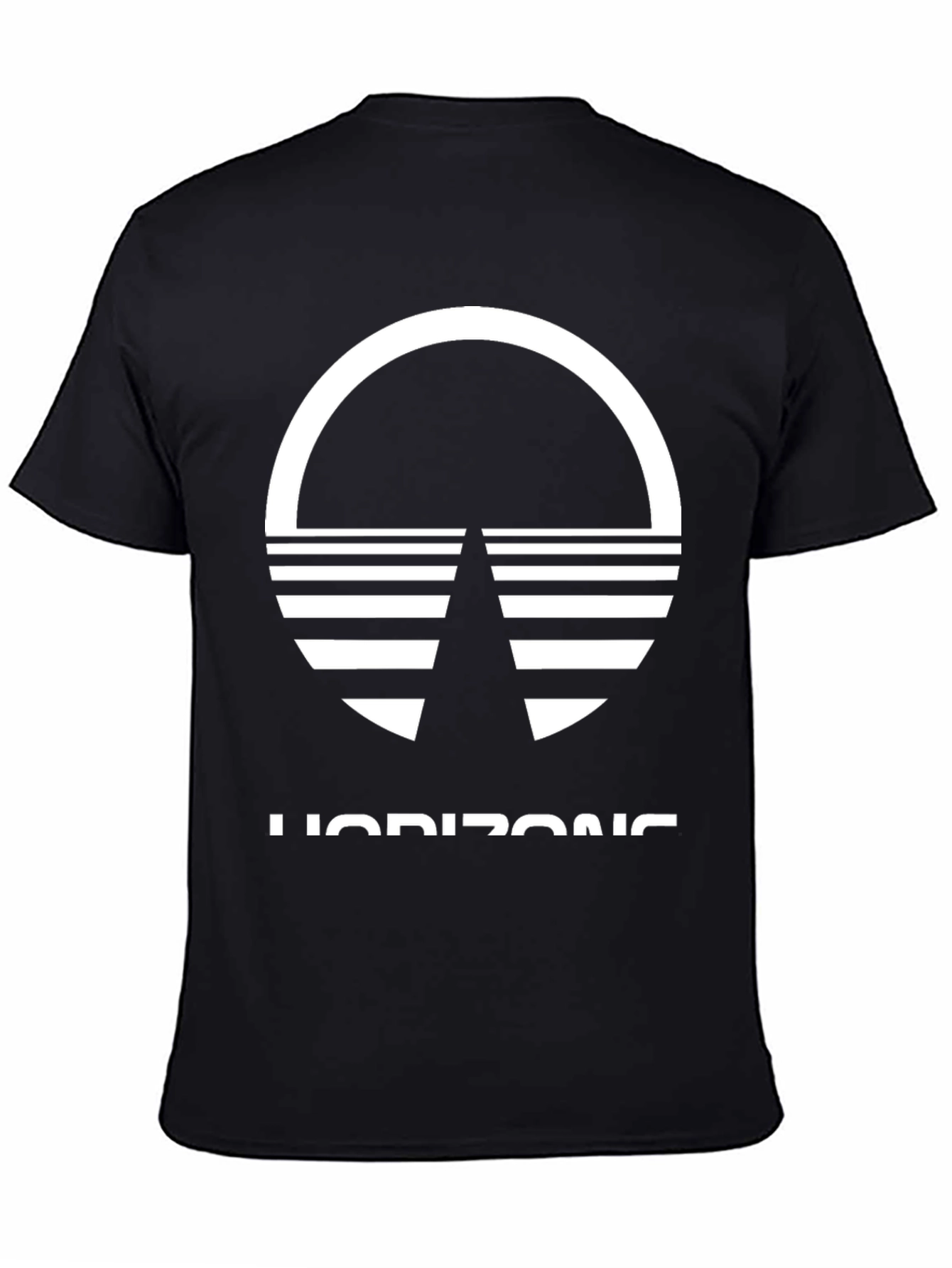 Horizons Graphic Tee - Stylish Black T-Shirt